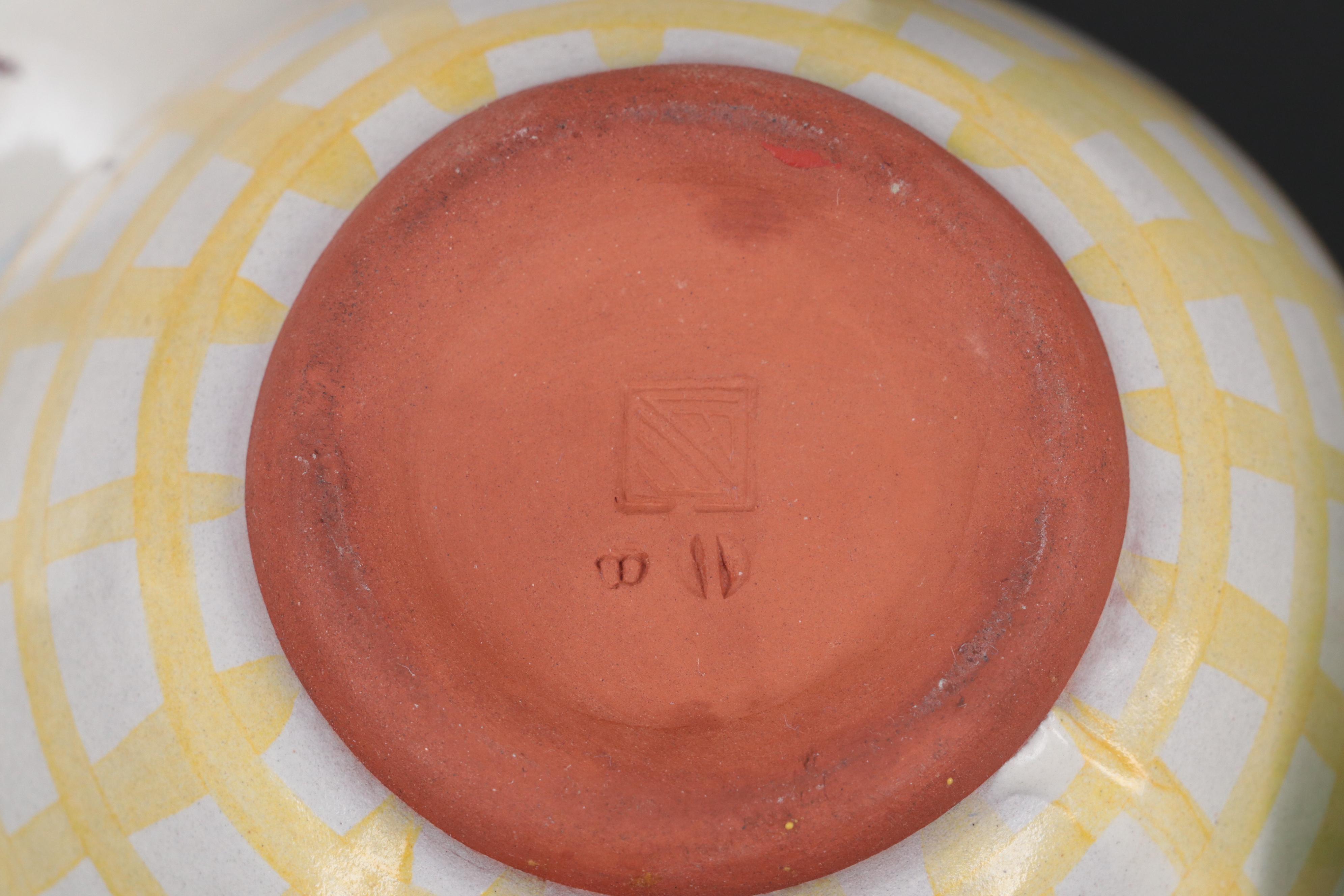 MacKenzie-Childs Tea Set and Cake Stand, Late 20th Century