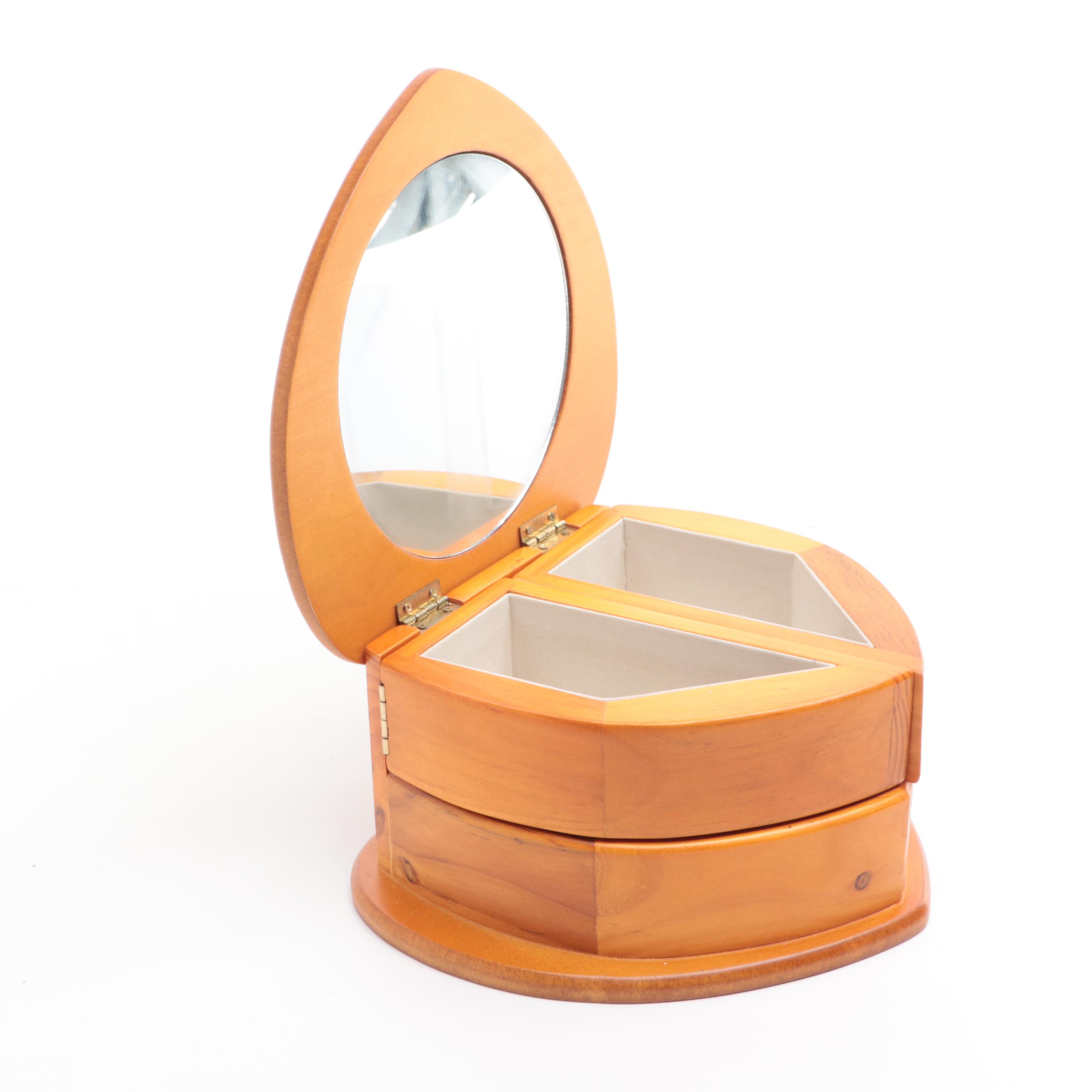 HeartShaped and Other Wood Jewelry Boxes EBTH