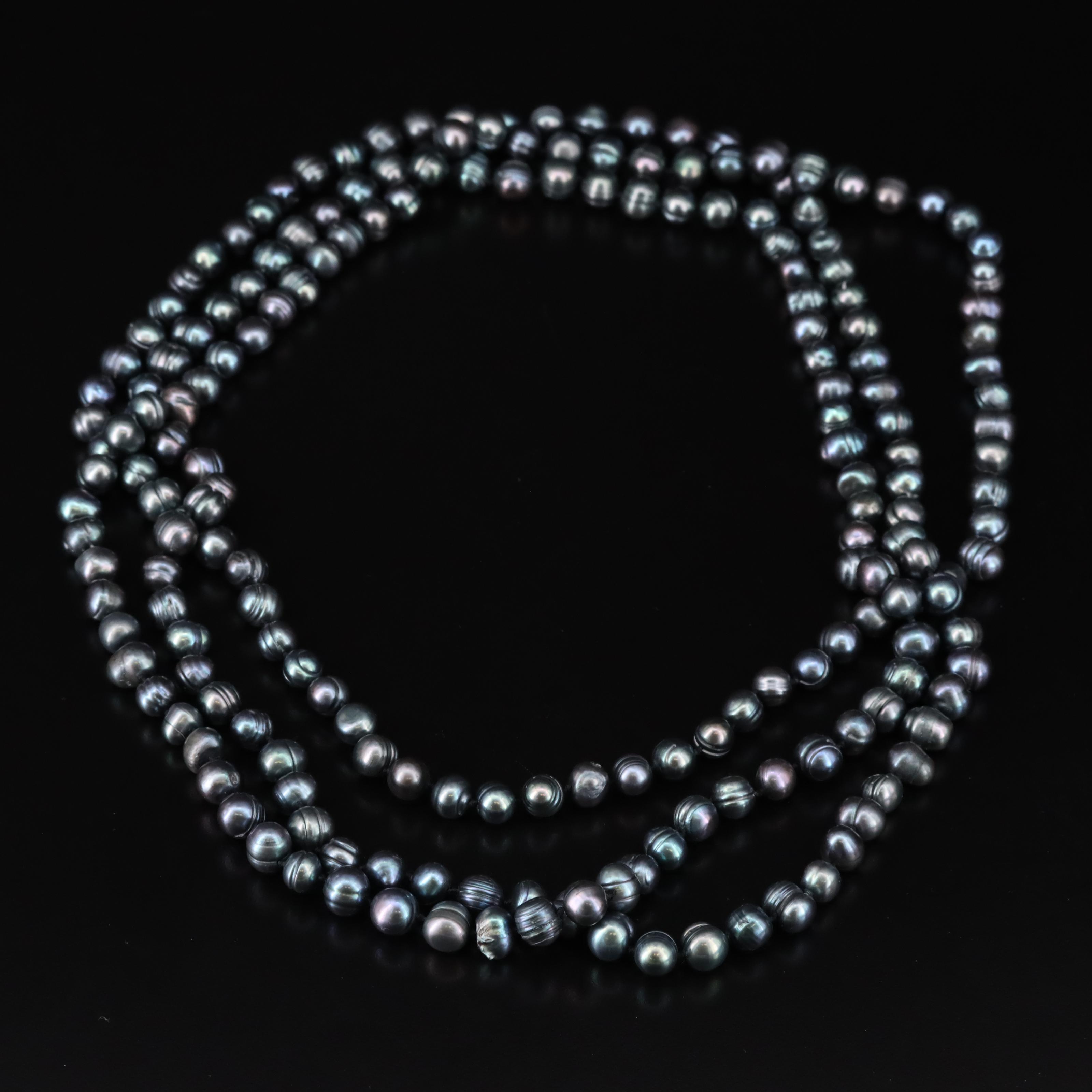 Rope Length Pearl Necklace
