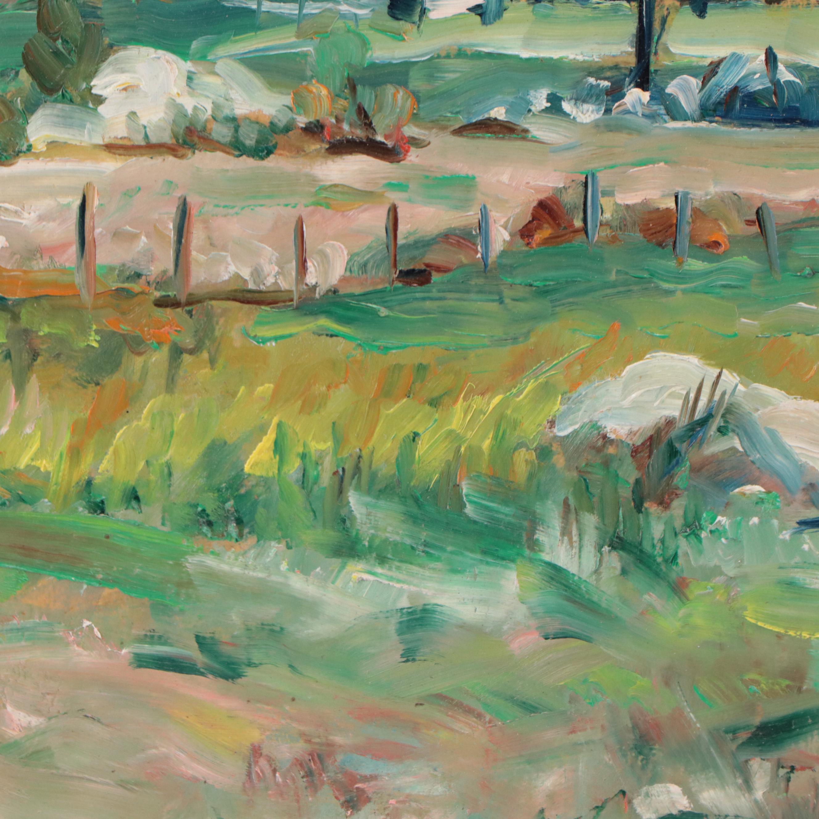 Oil Painting of a Country Landscape