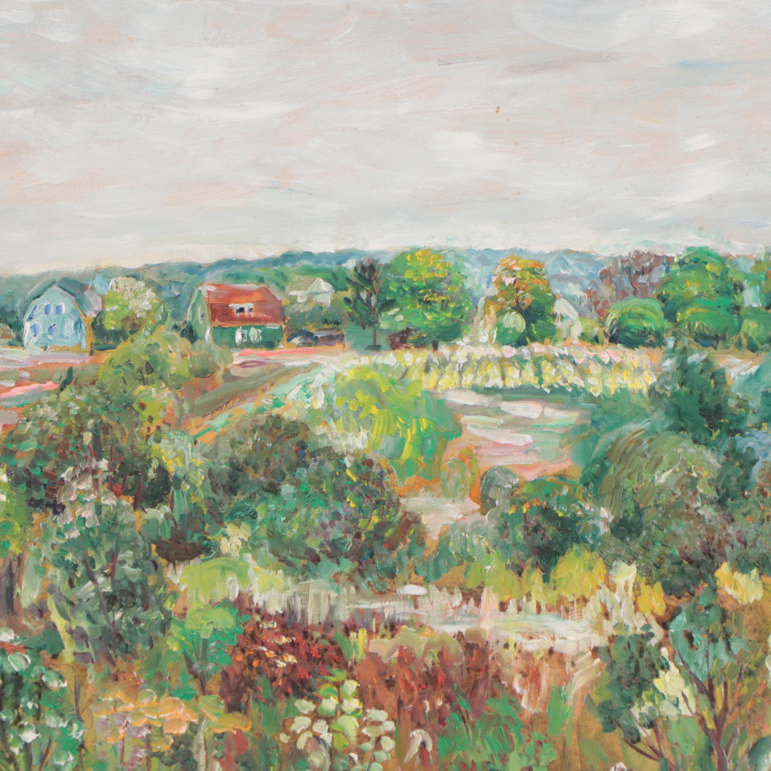 Oil Painting of a Country Landscape