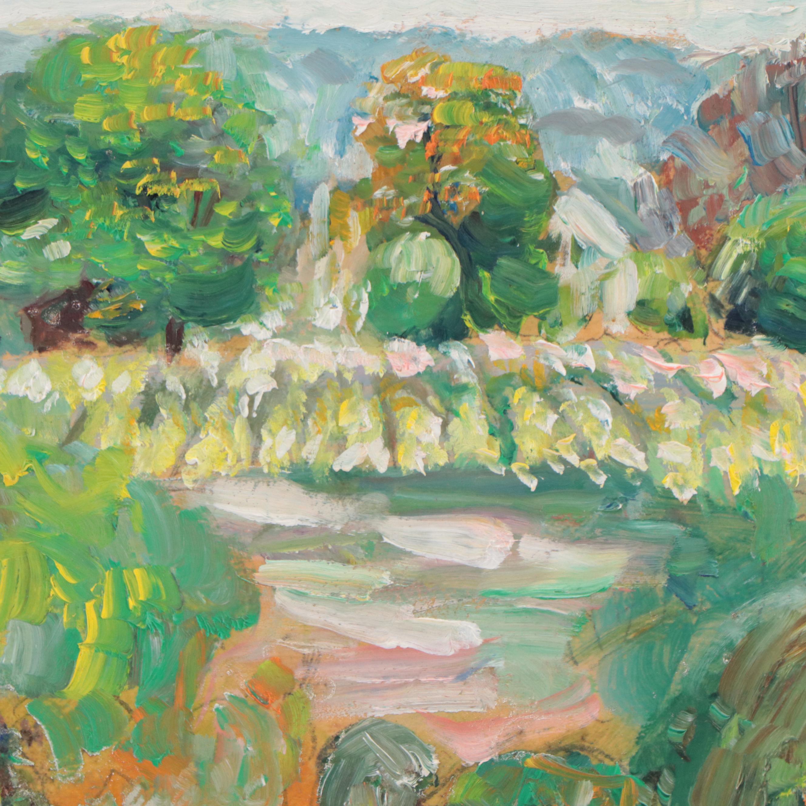 Oil Painting of a Country Landscape