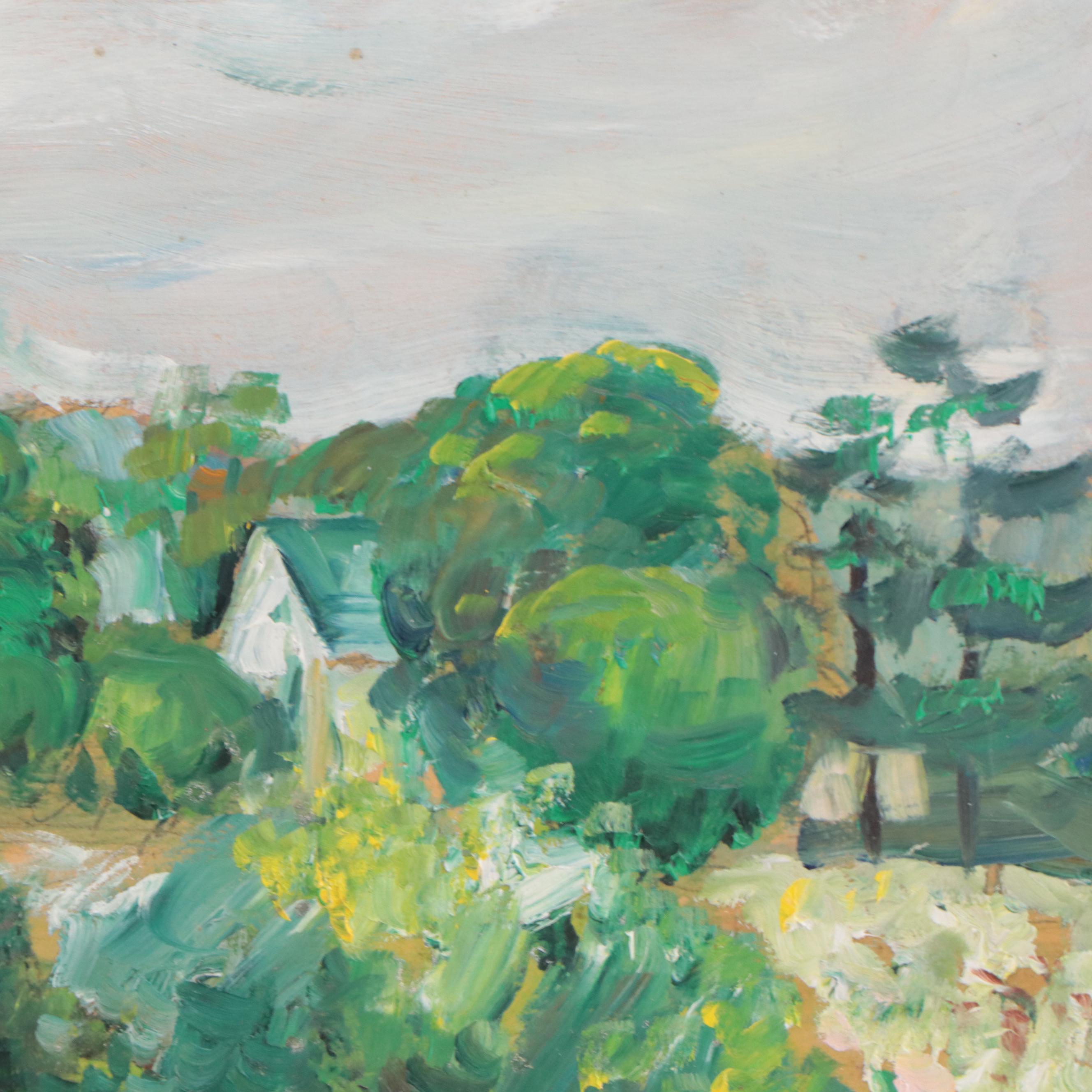 Oil Painting of a Country Landscape