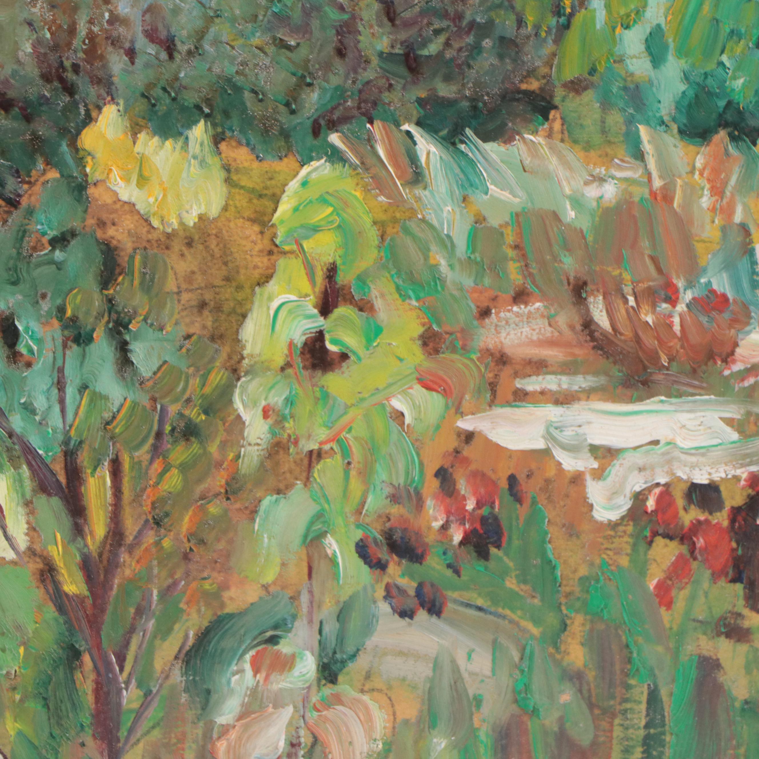 Oil Painting of a Country Landscape