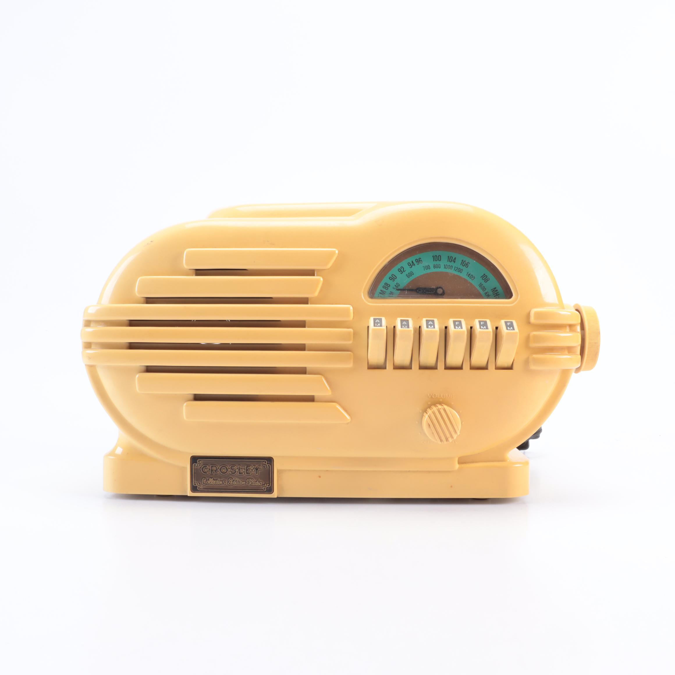 Crosley Collector's Edition AM/FM Radio and Cassette Tape Player