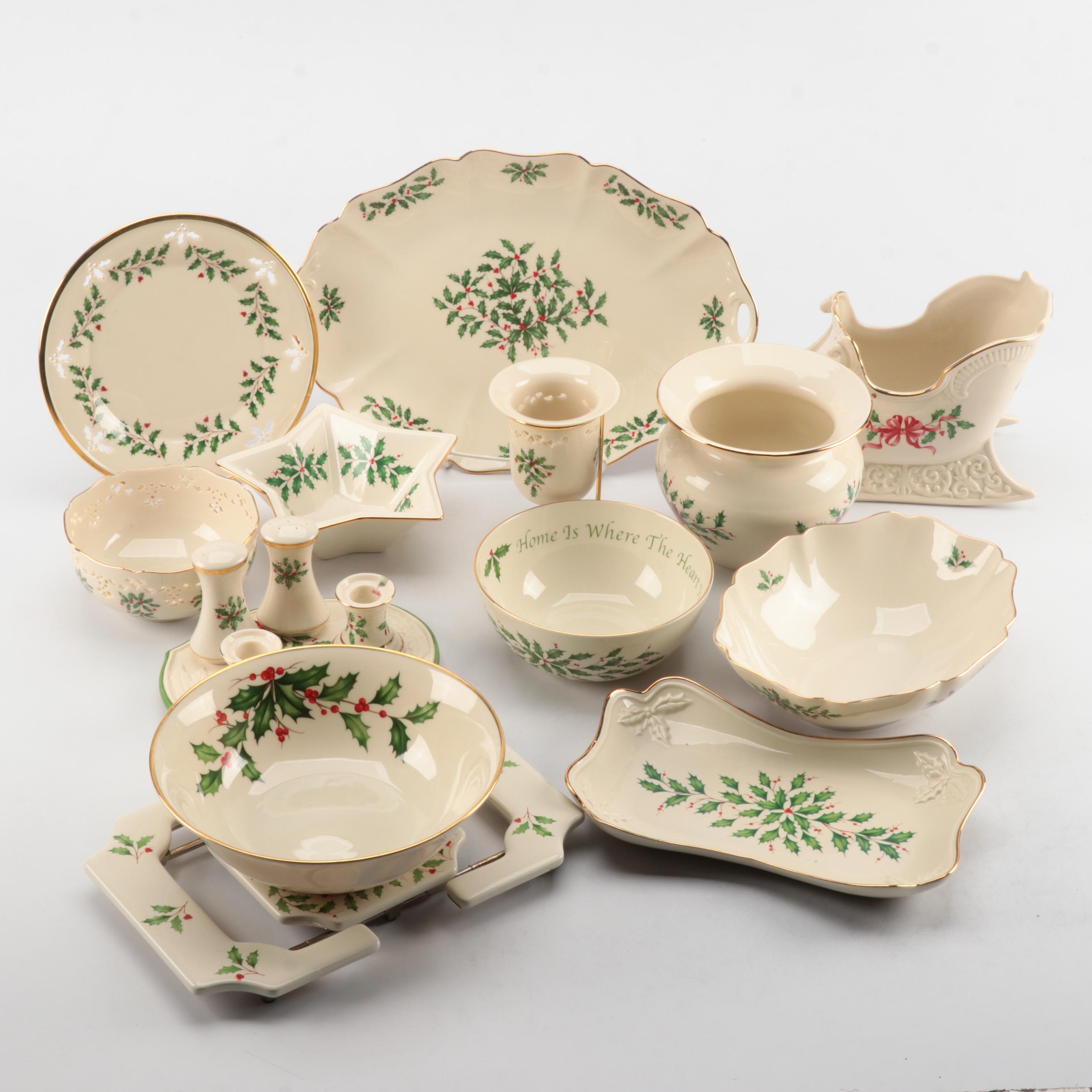 Lenox "Holiday" Serving Pieces and Table Accessories