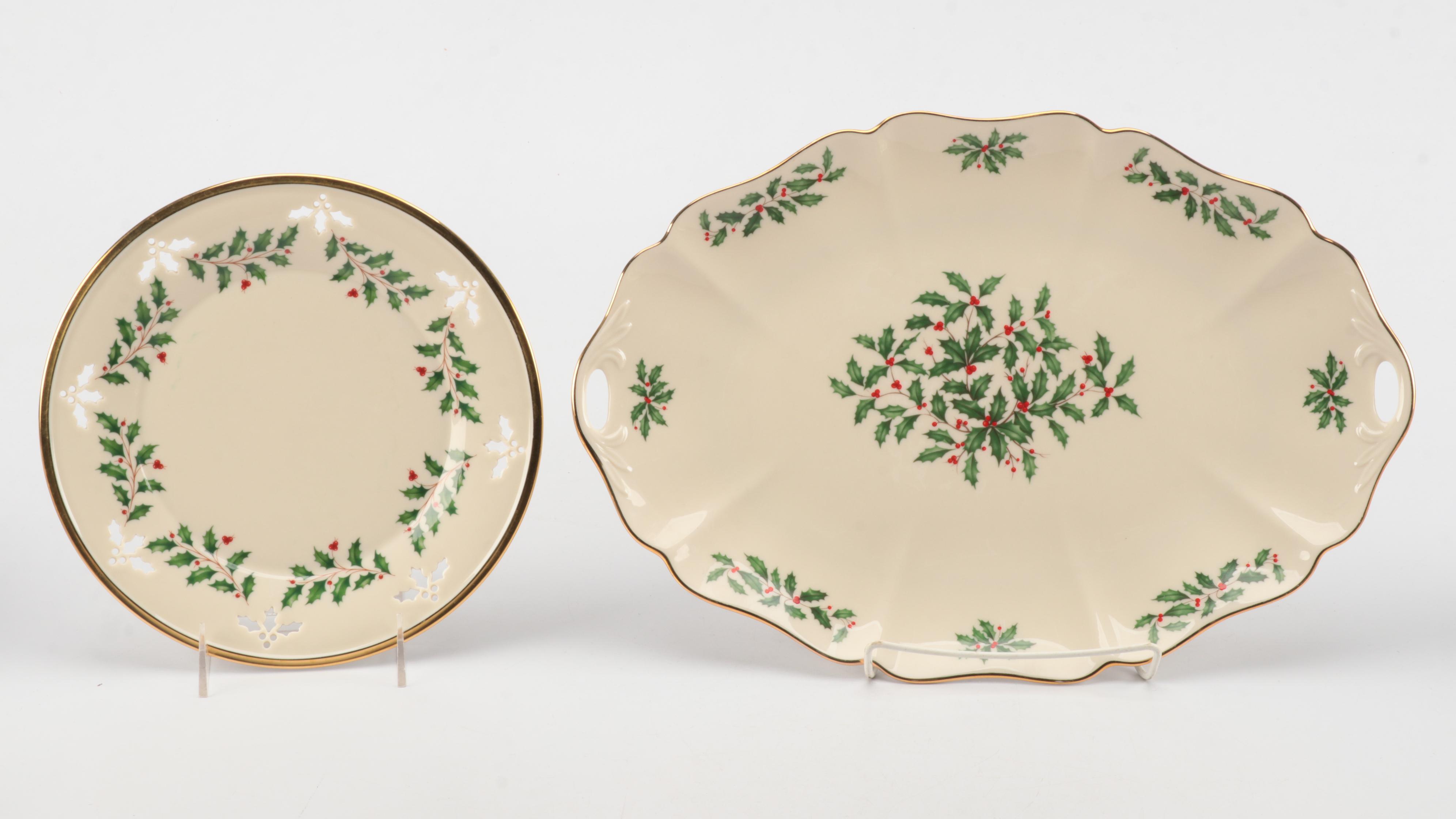 Lenox "Holiday" Serving Pieces and Table Accessories