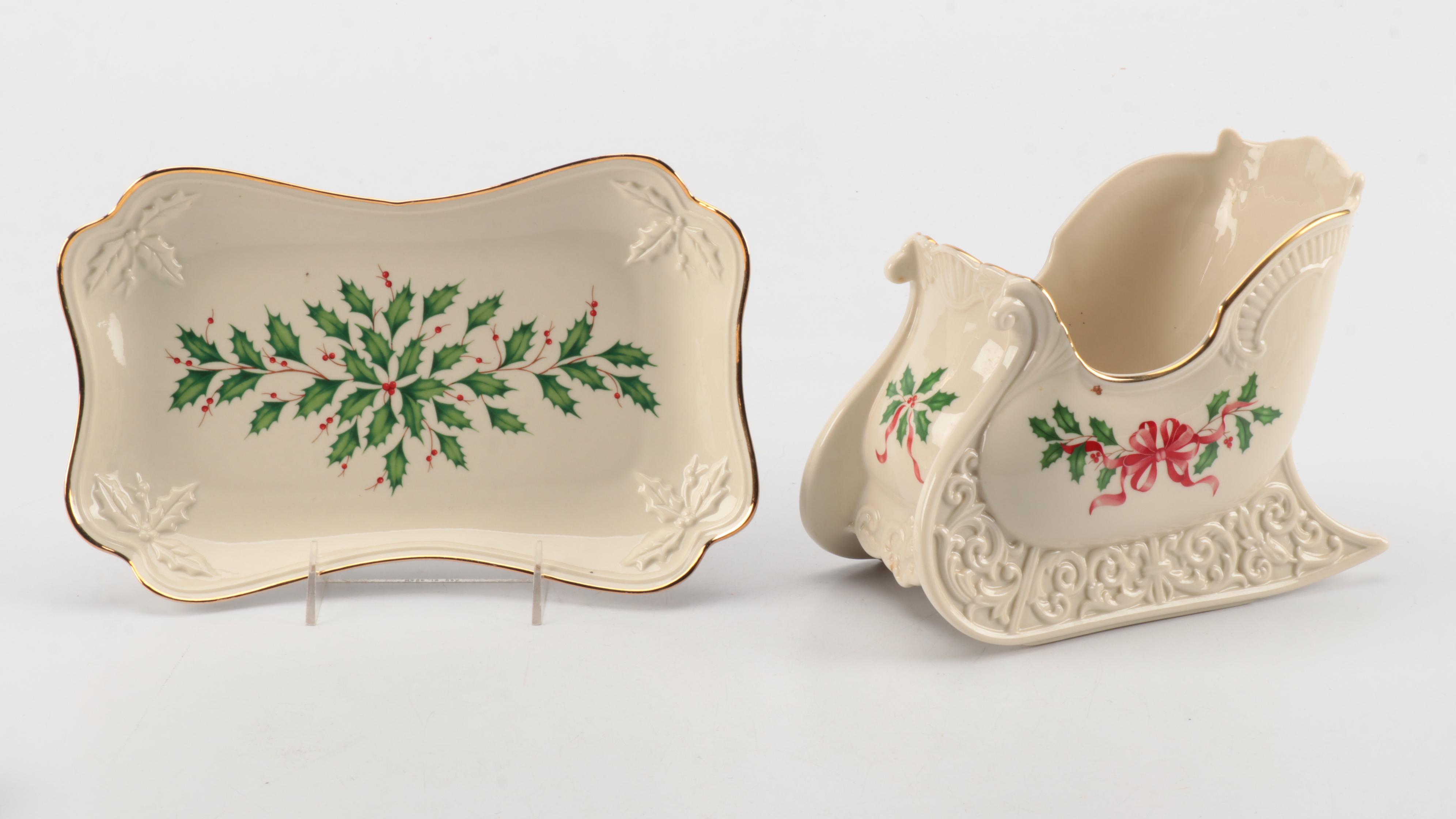 Lenox "Holiday" Serving Pieces and Table Accessories