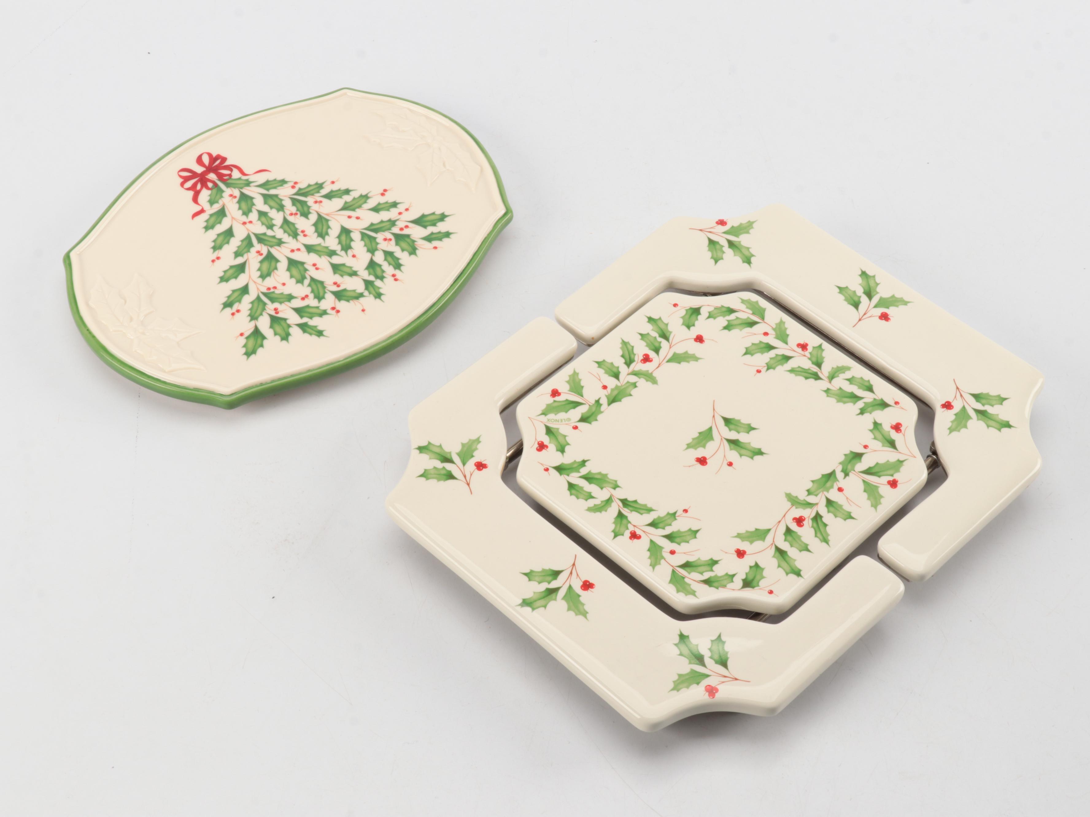 Lenox "Holiday" Serving Pieces and Table Accessories