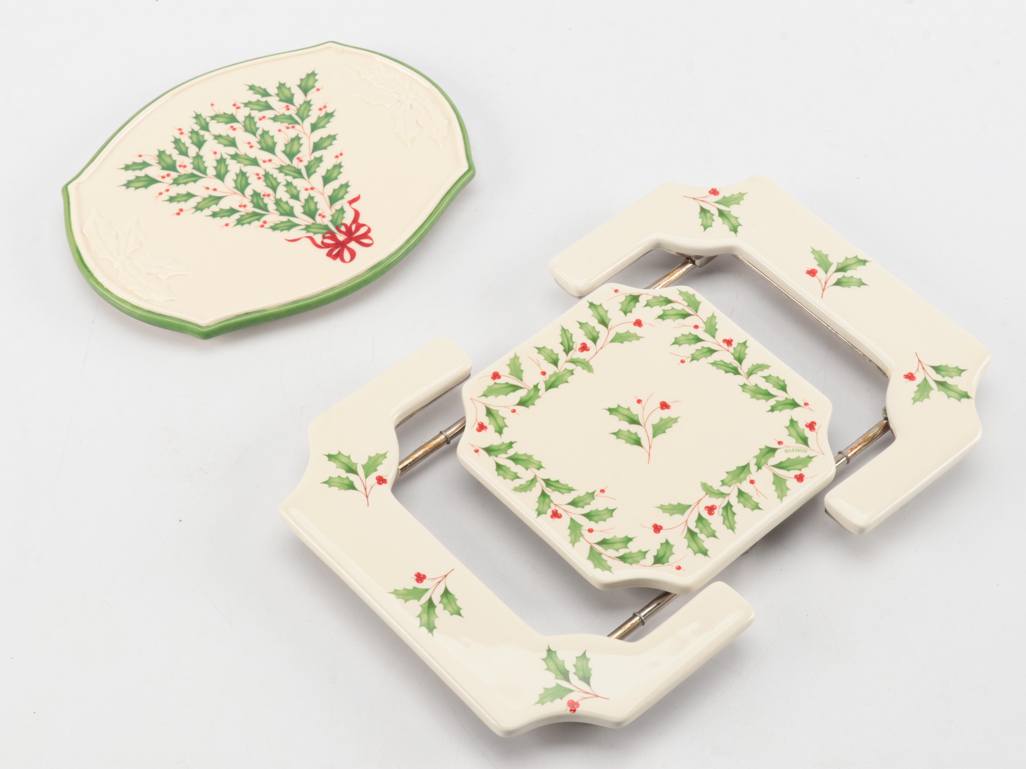 Lenox "Holiday" Serving Pieces and Table Accessories