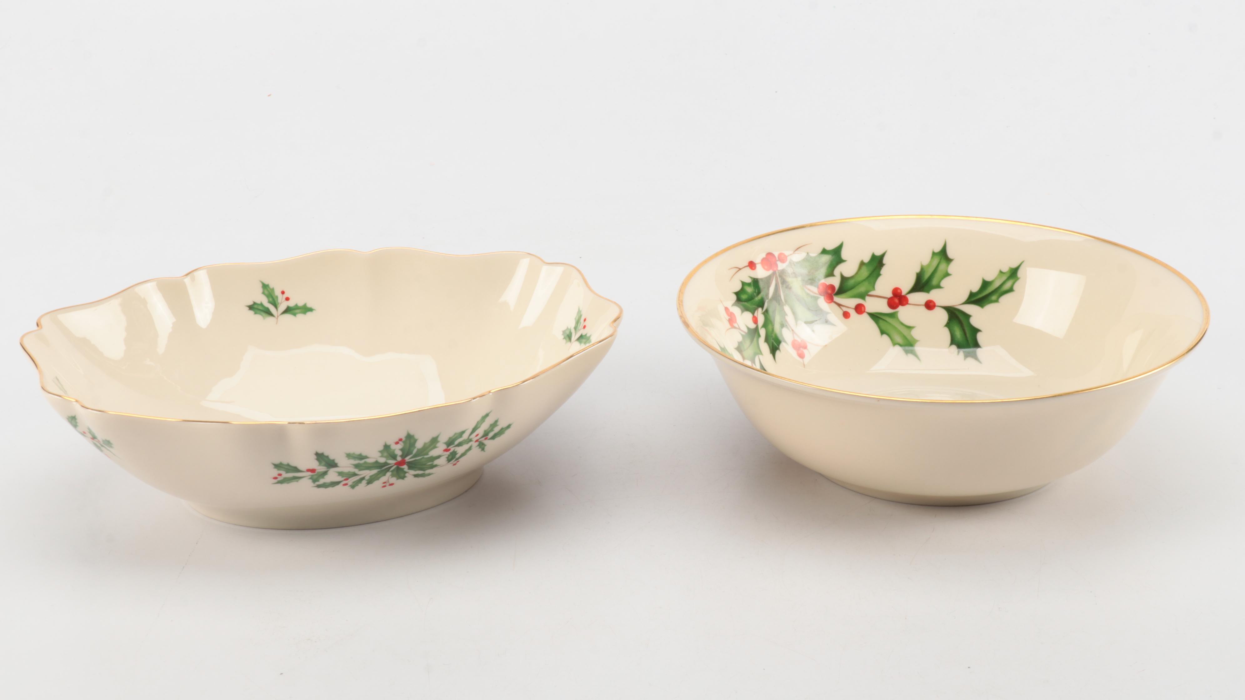 Lenox "Holiday" Serving Pieces and Table Accessories