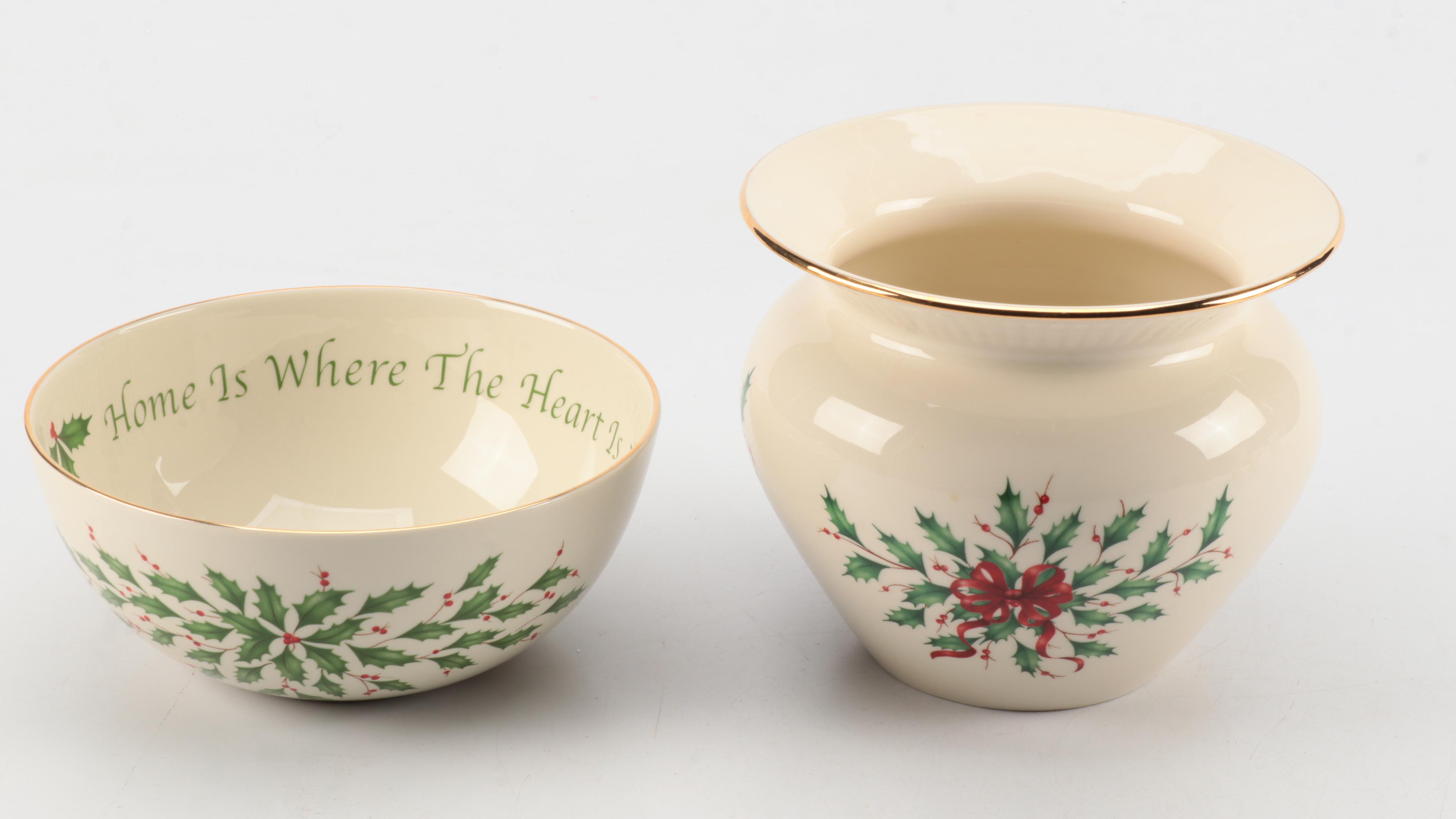 Lenox "Holiday" Serving Pieces and Table Accessories