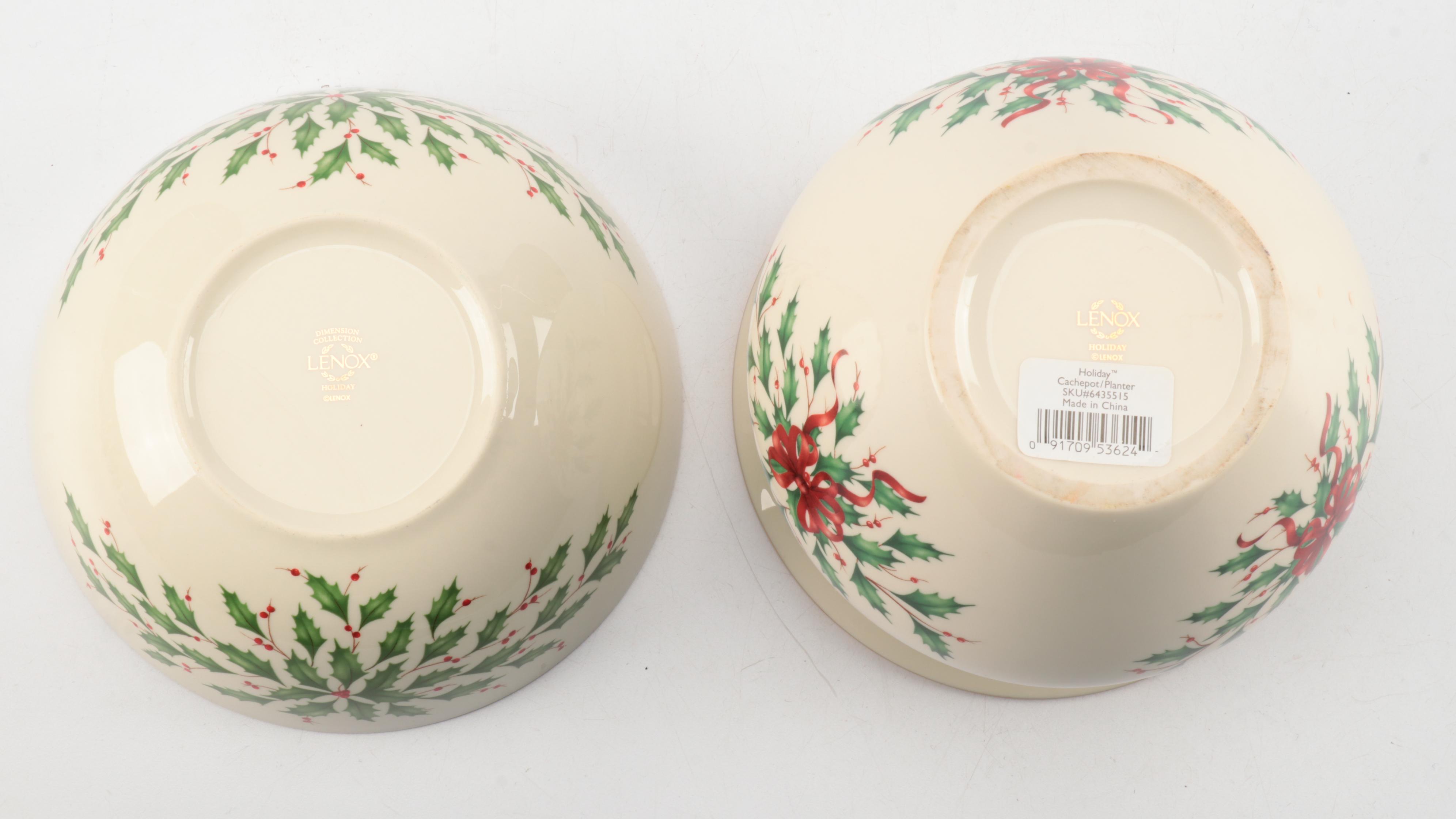 Lenox "Holiday" Serving Pieces and Table Accessories