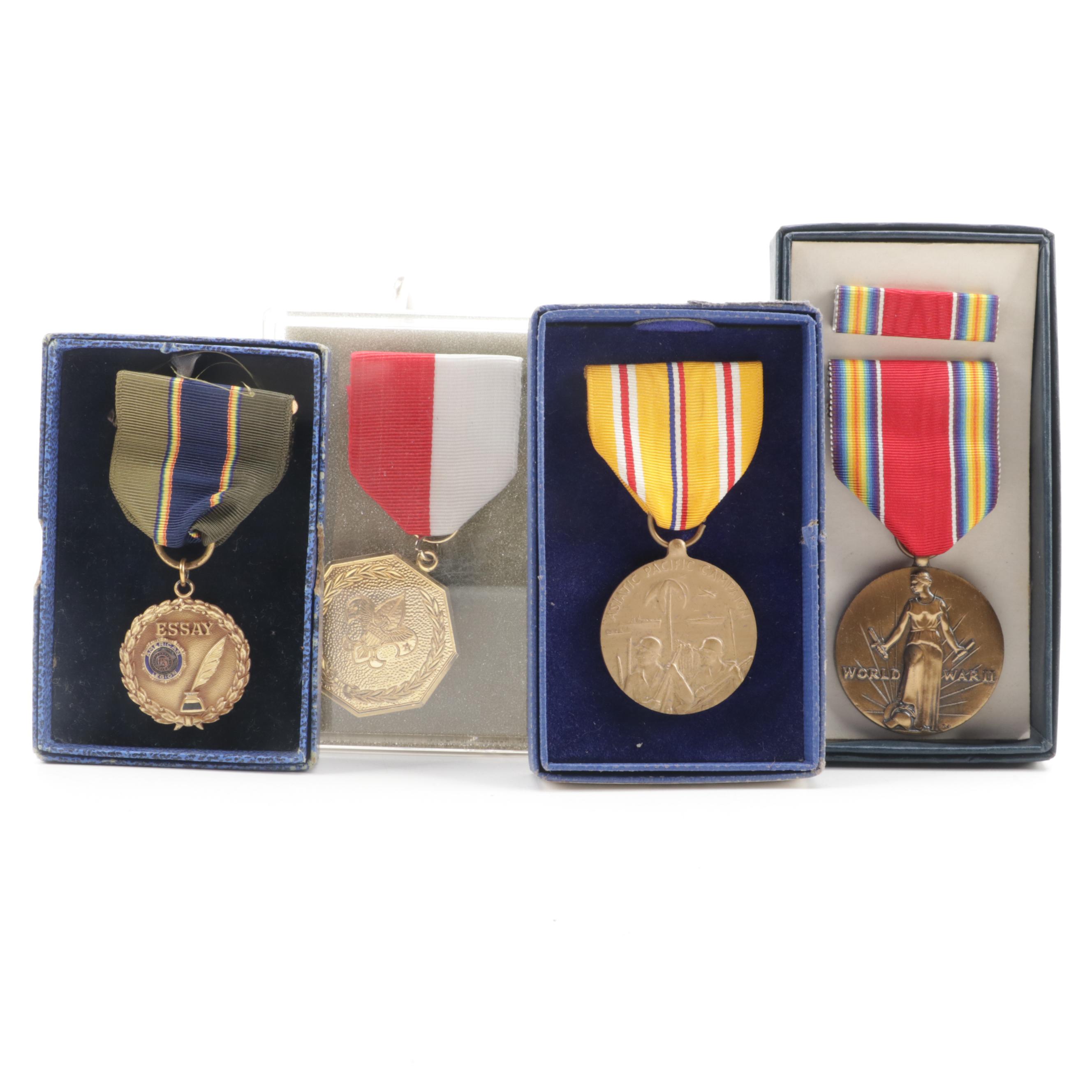 World War II with Other Medals, Pinbacks, Stamps and More