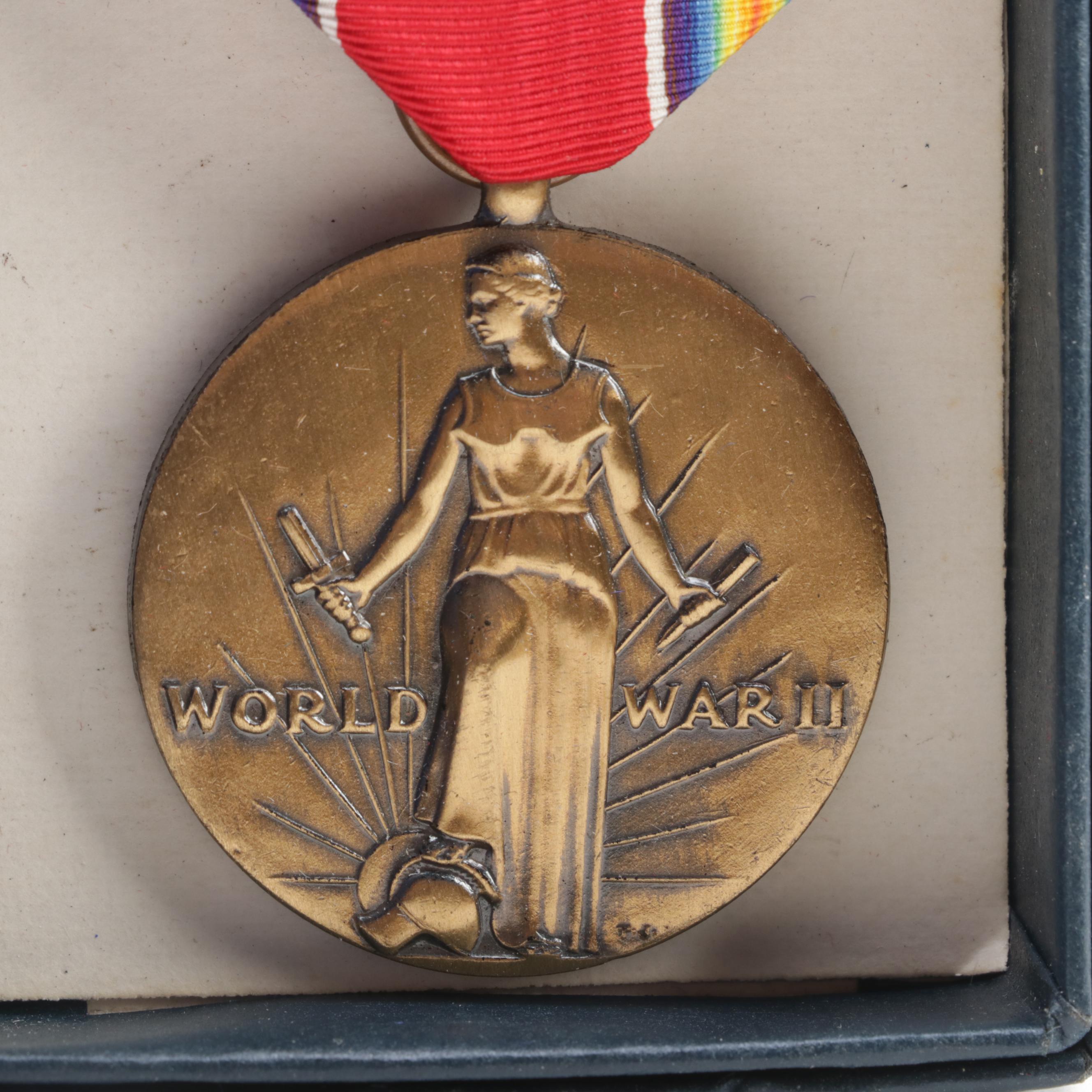 World War II with Other Medals, Pinbacks, Stamps and More