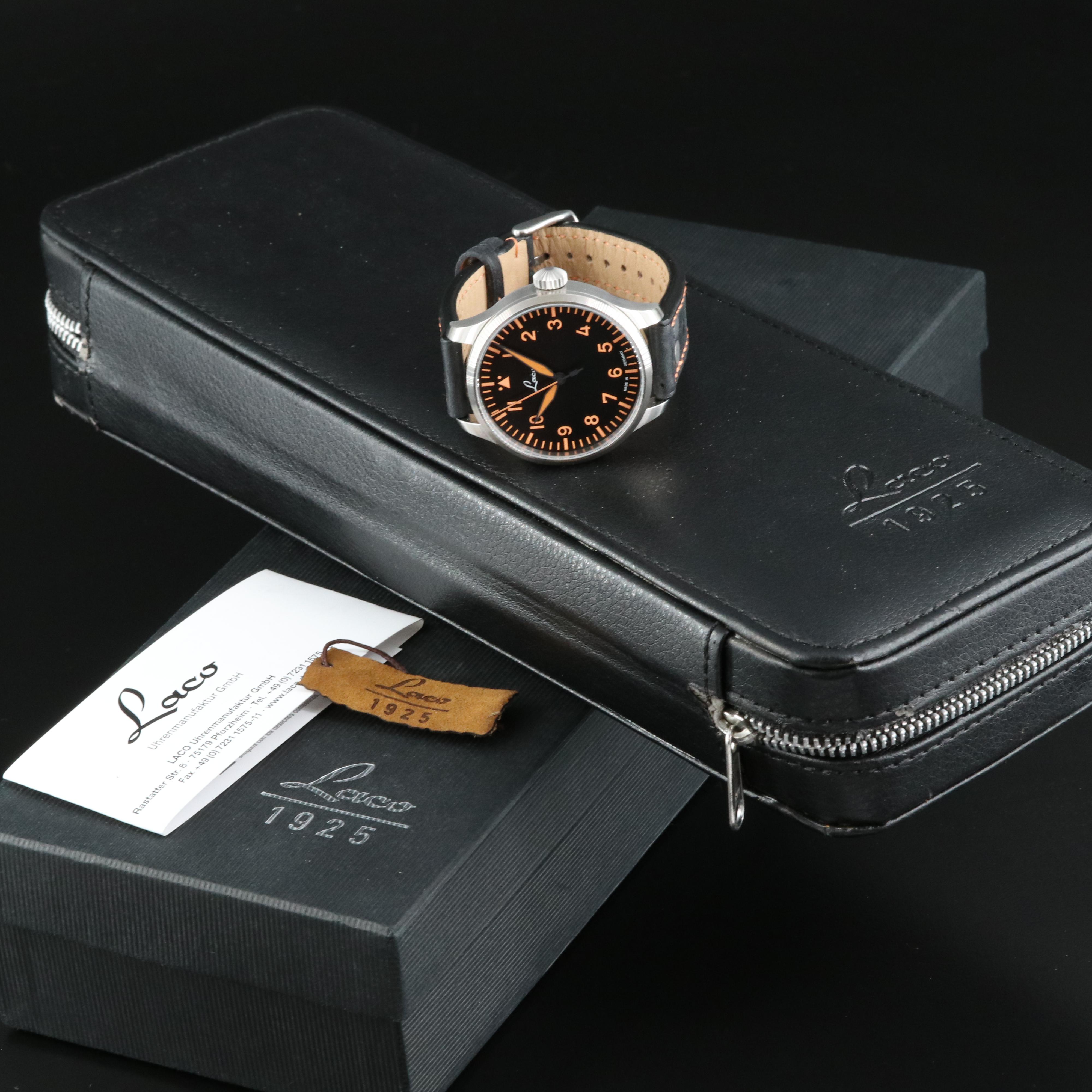 Laco Pilot Automatic Stainless Steel Watch