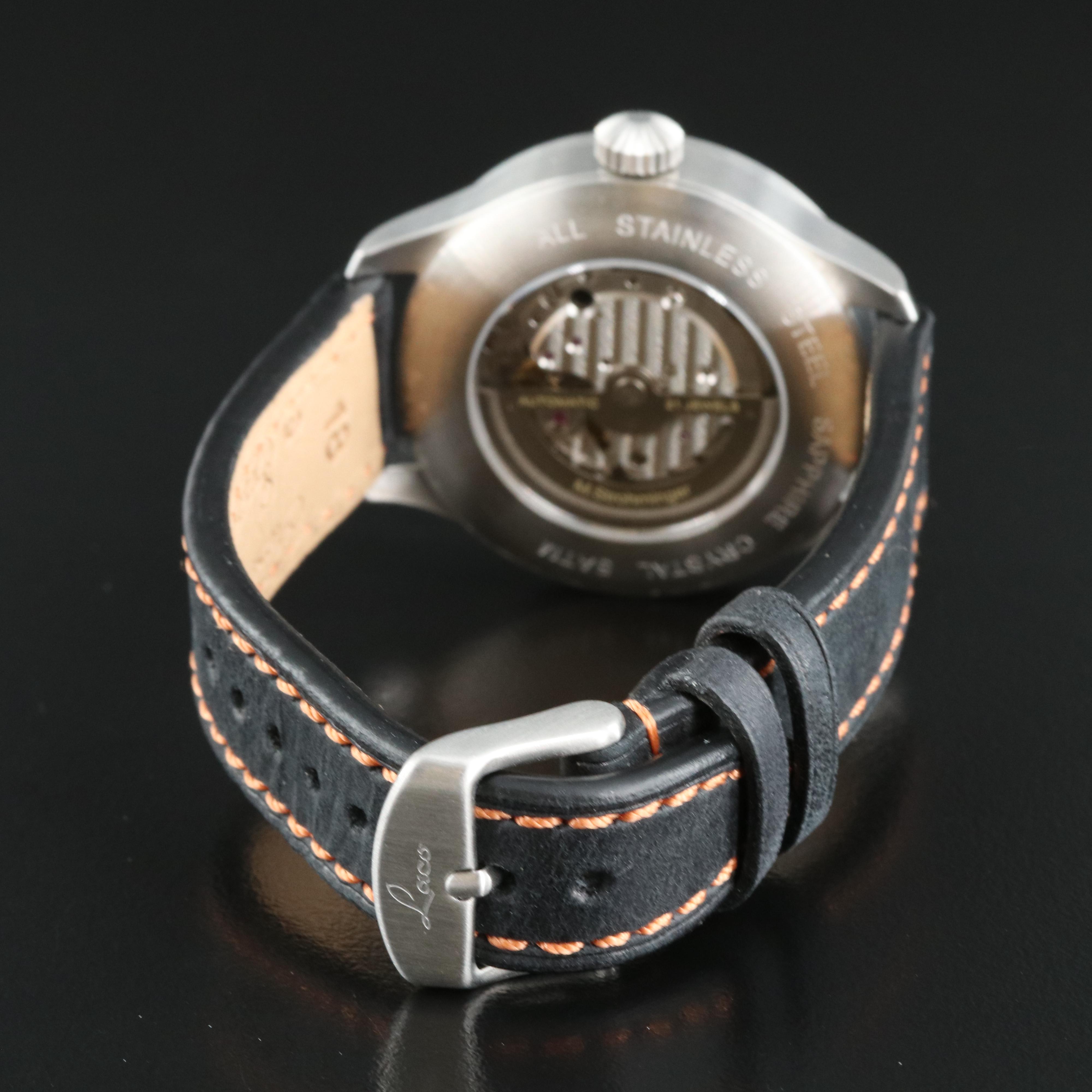 Laco Pilot Automatic Stainless Steel Watch