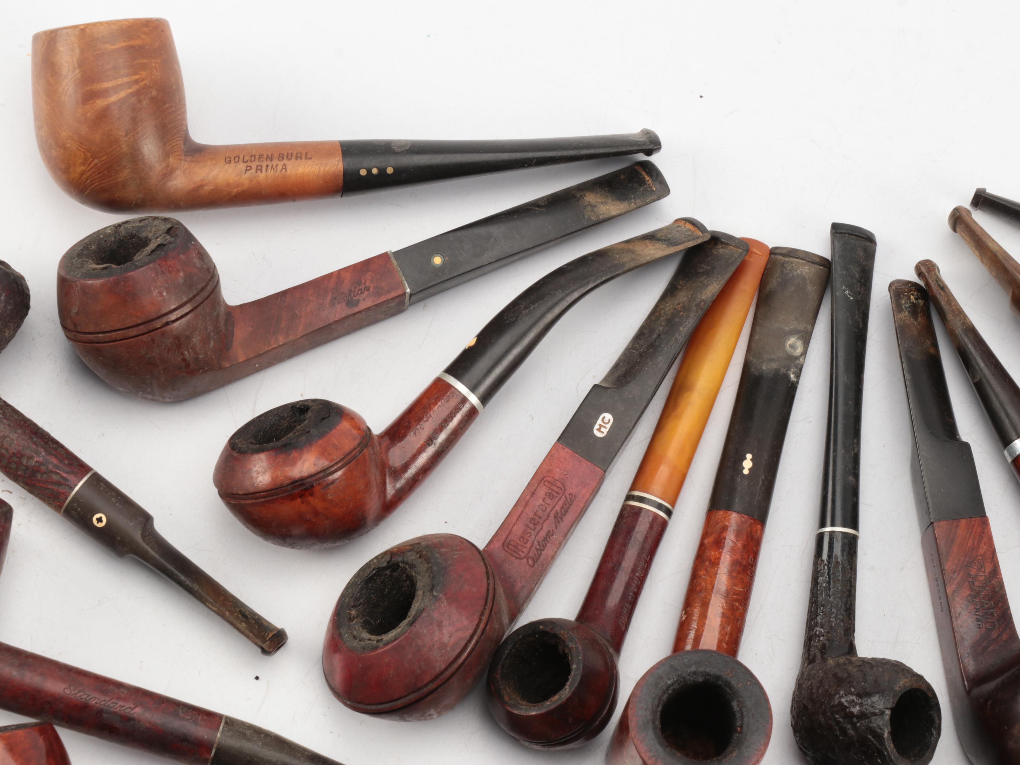 Briar, Burl Wood and Other Tobacco Pipes