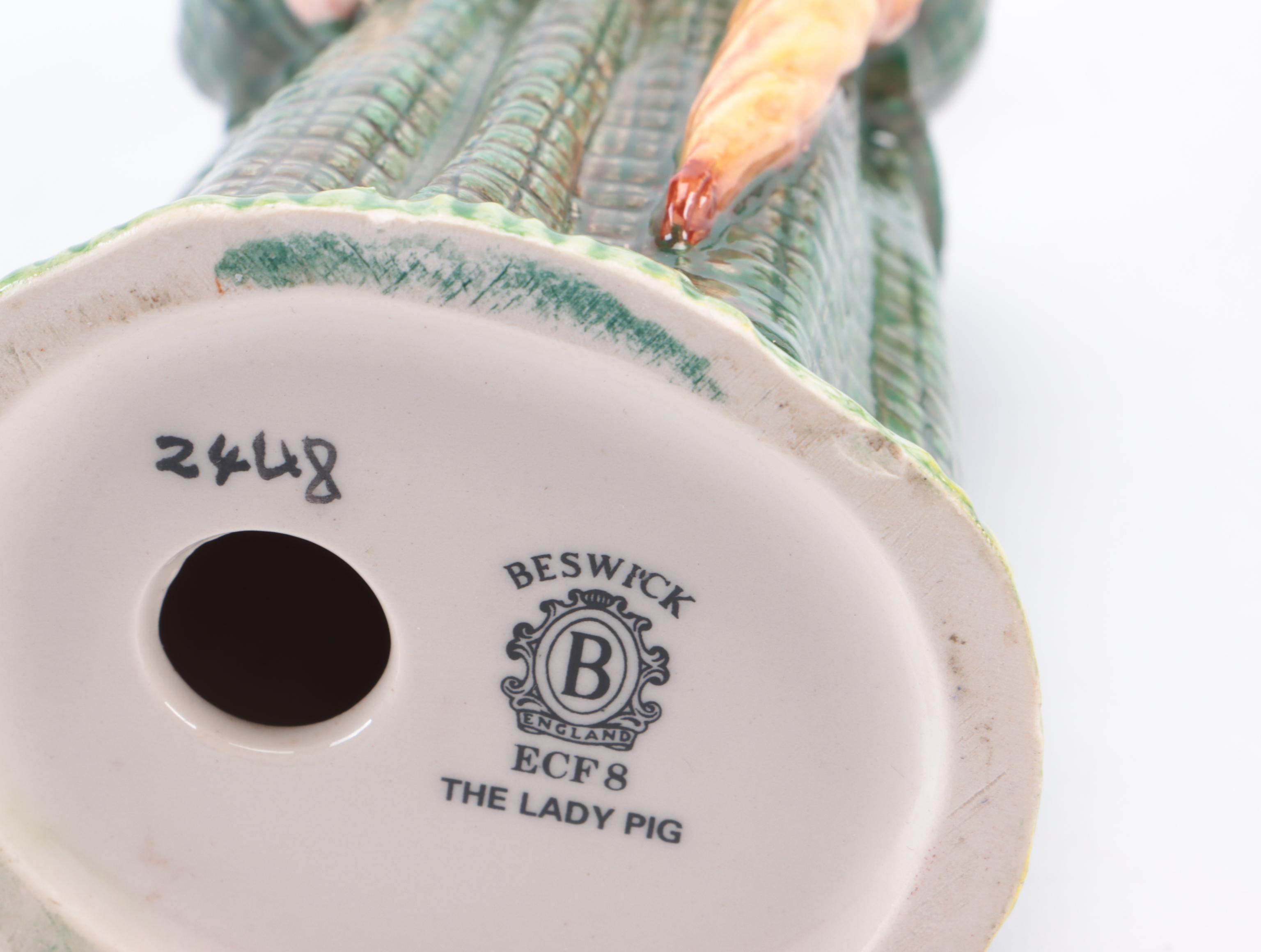 Beswick "Pig Promenade" Earthenware Figurines and Other Beswick Figurines