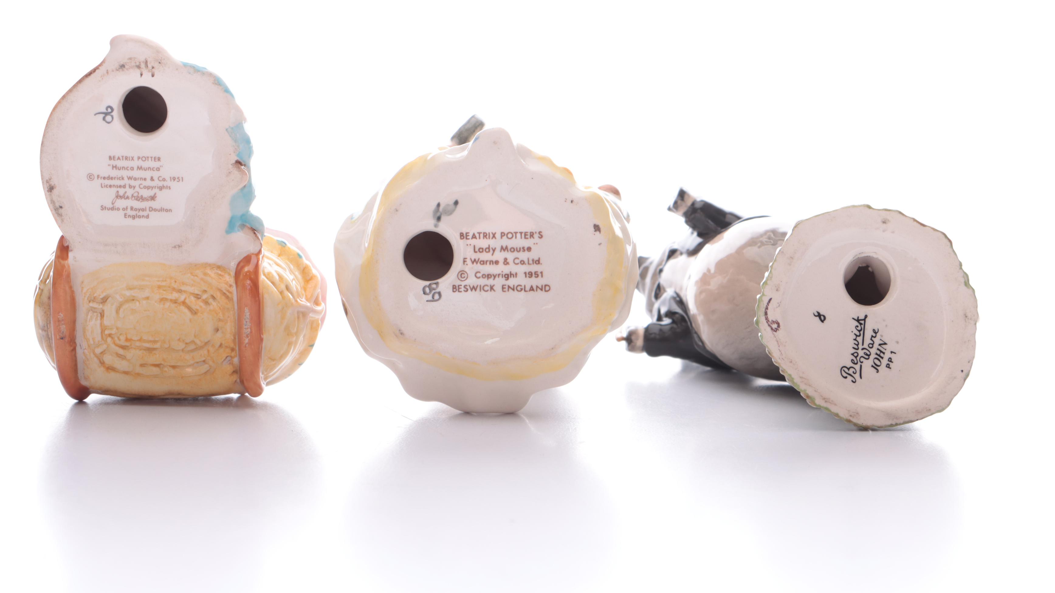 Beswick "Pig Promenade" Earthenware Figurines and Other Beswick Figurines