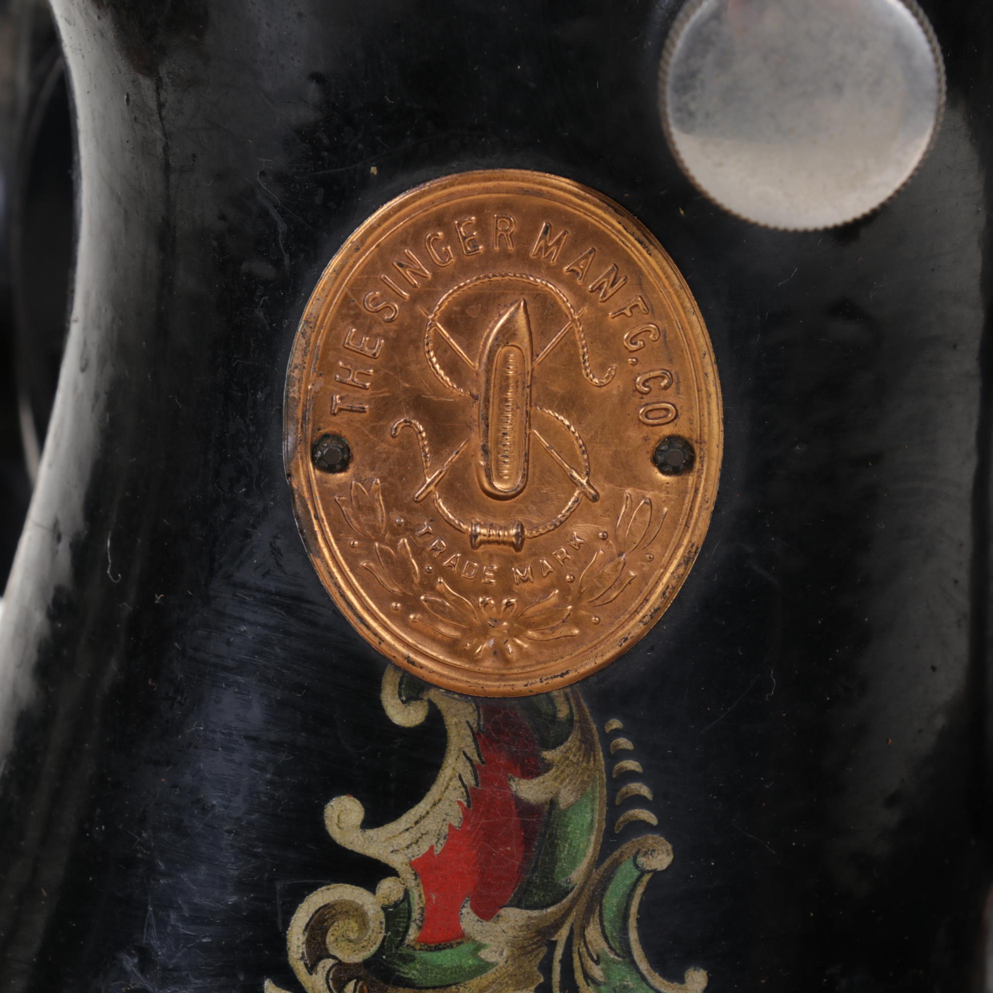 Singer Manufacturing Co Hand-Crank Sewing Machine, 1910