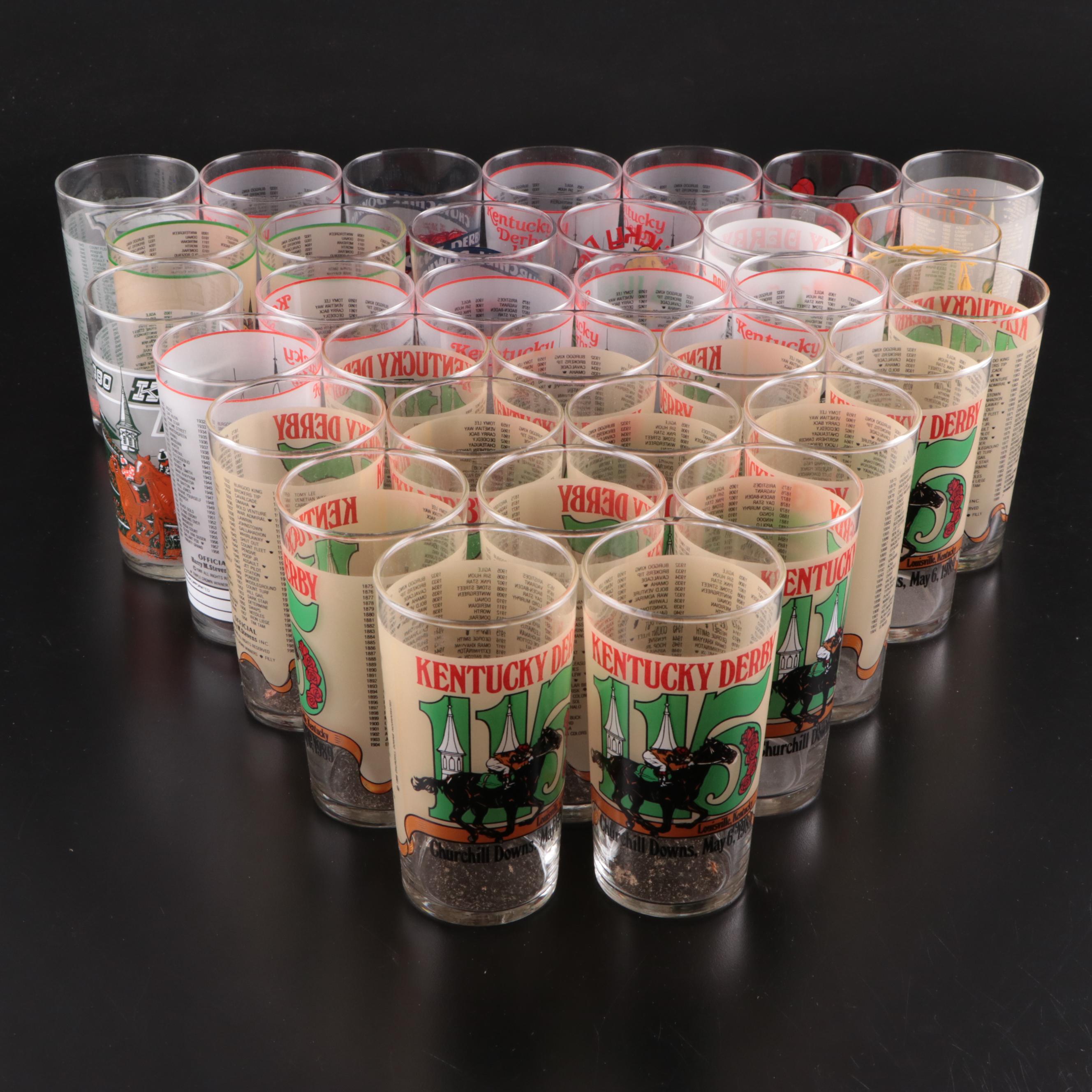 115th and Other Kentucky Derby Glasses
