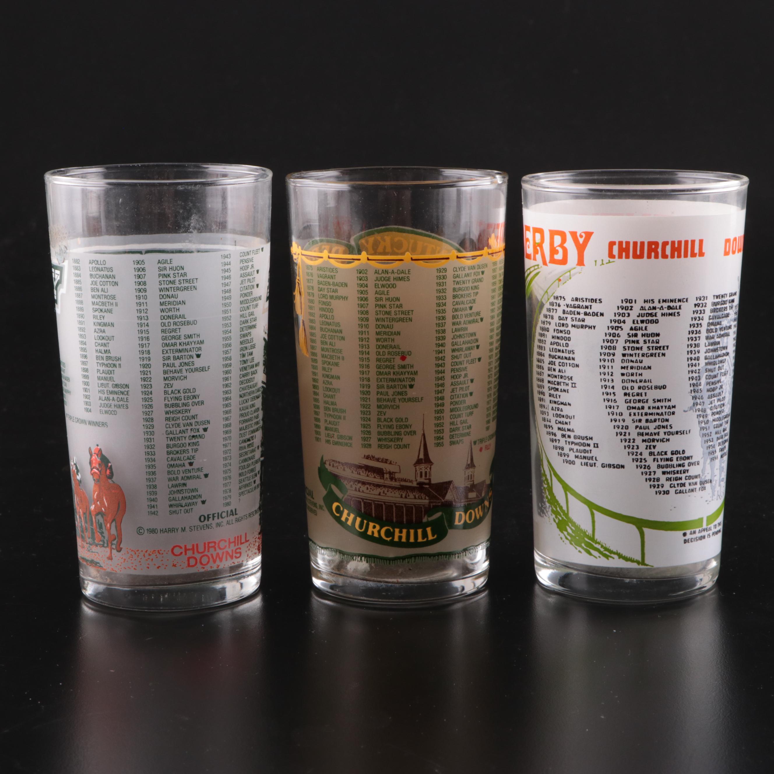 115th and Other Kentucky Derby Glasses