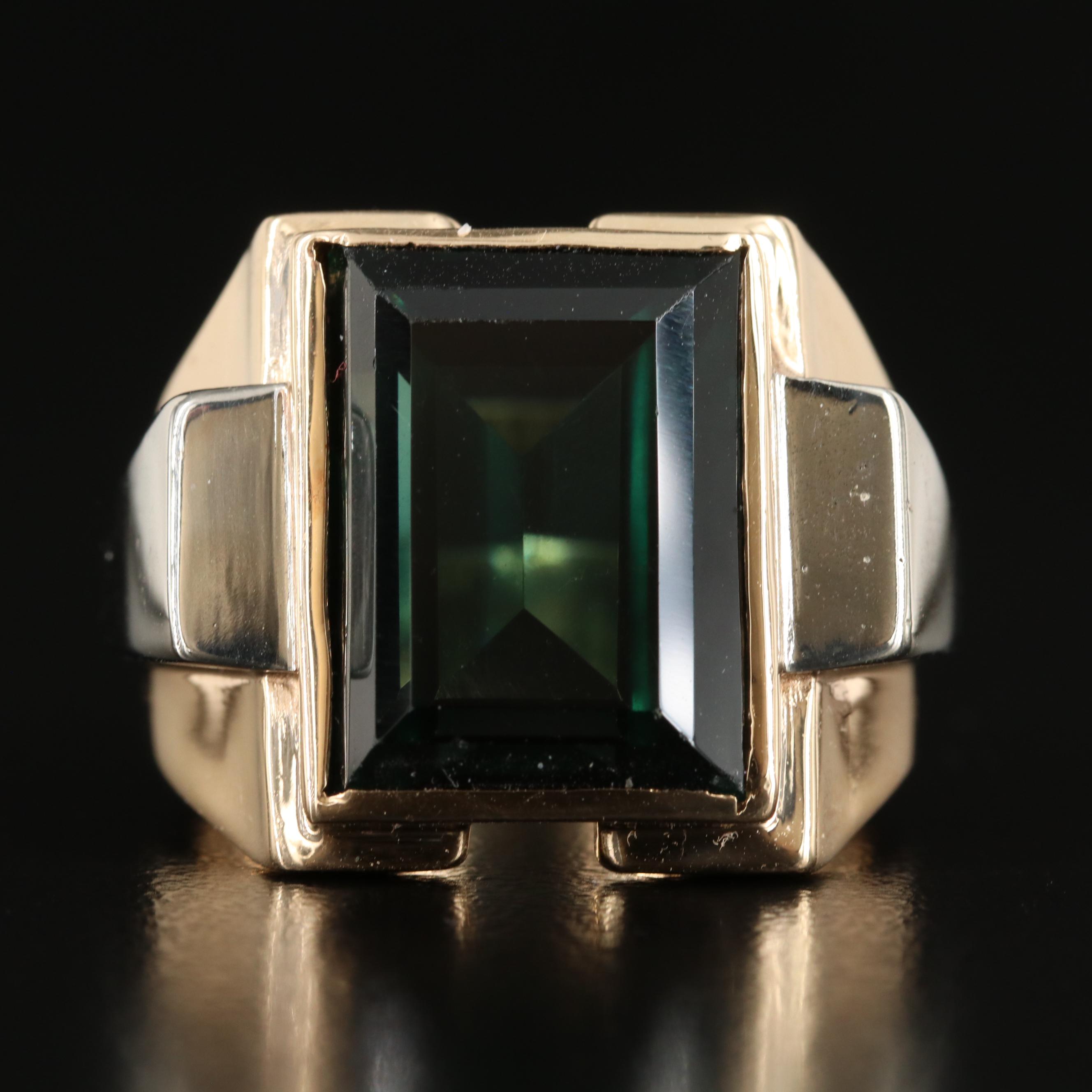 14K Spinel Solitaire Ring