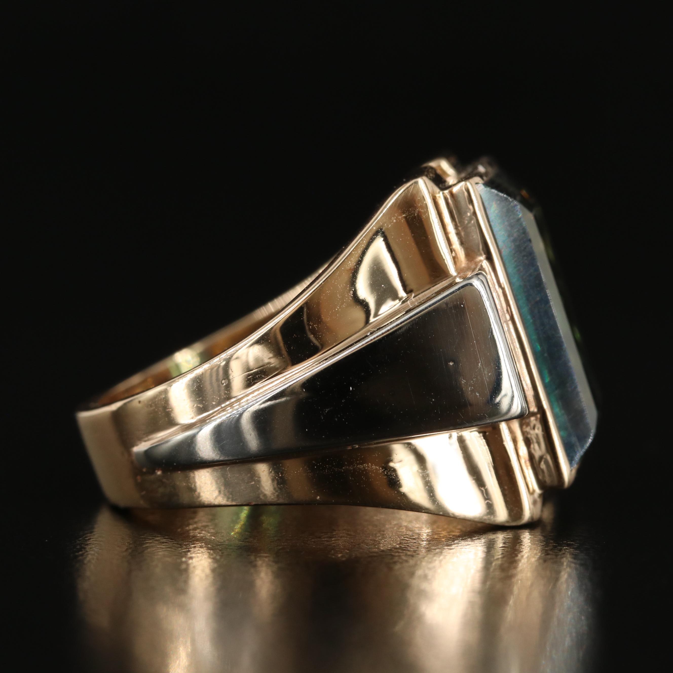 14K Spinel Solitaire Ring