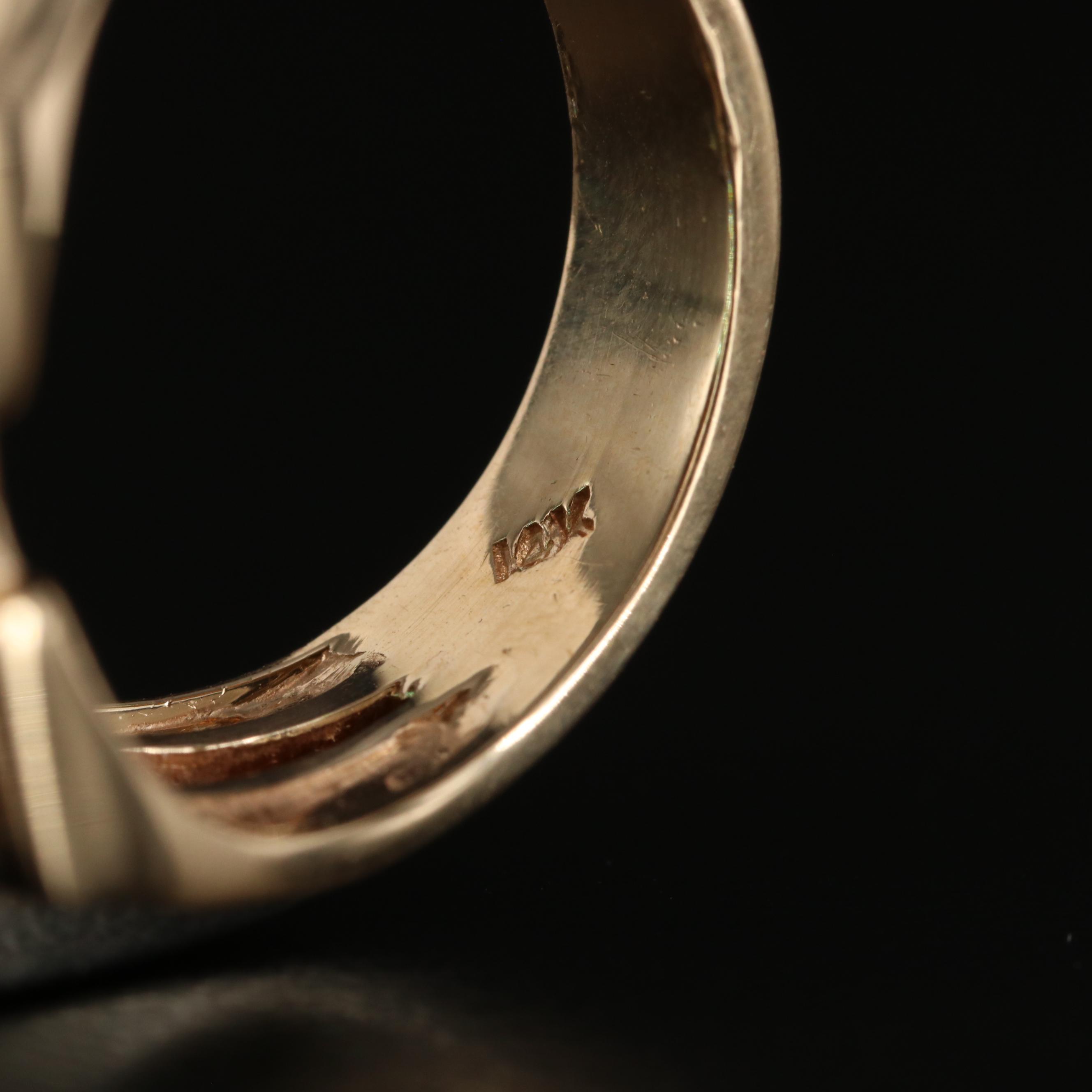 14K Spinel Solitaire Ring