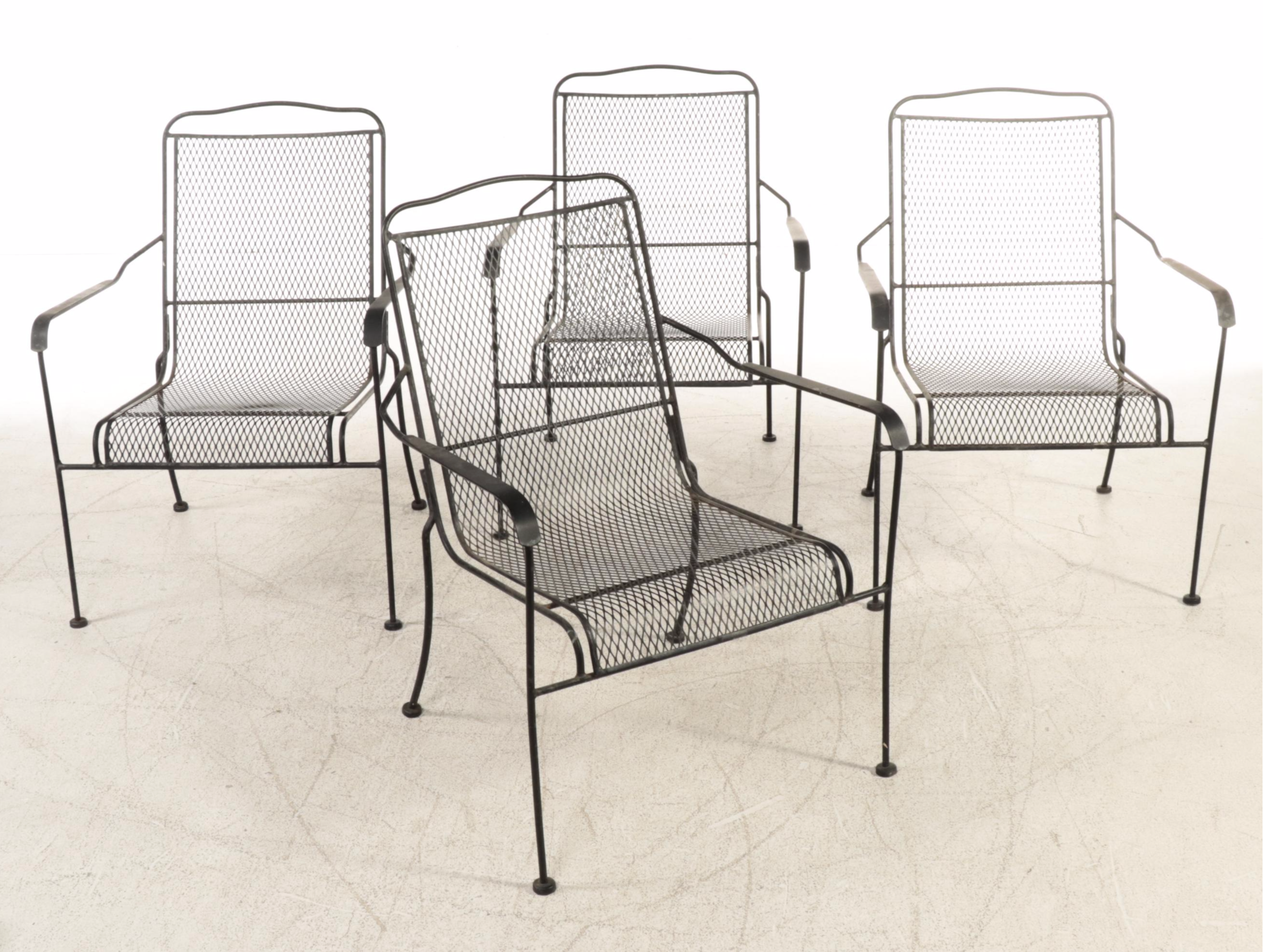 Five-Piece Wrought Iron Patio Dining Set