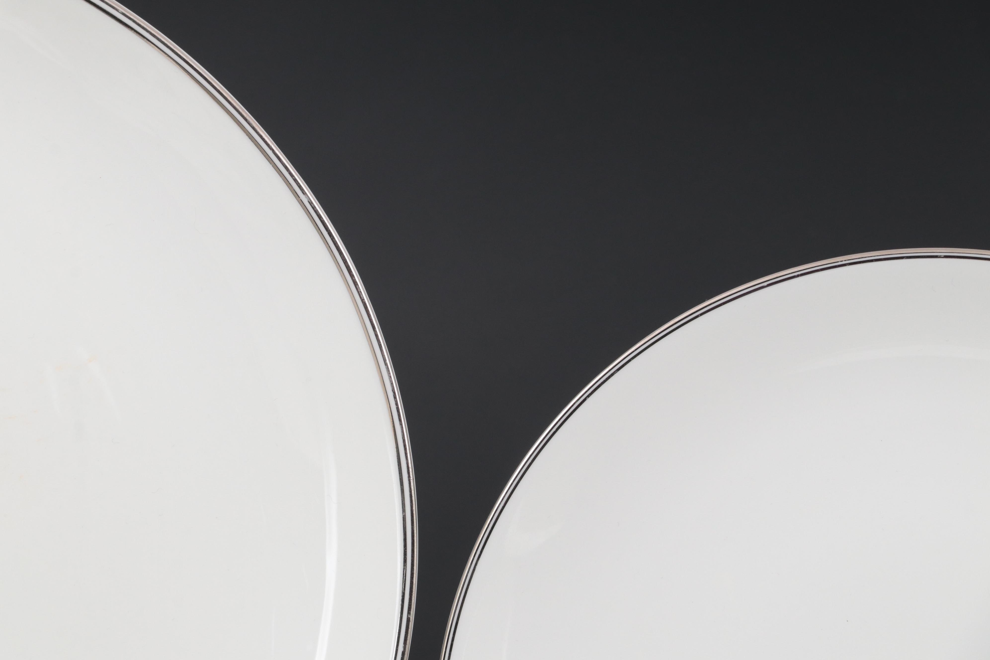 Wedgwood "Doric" Bone China Dinnerware with Fostoria Stemware EBTH