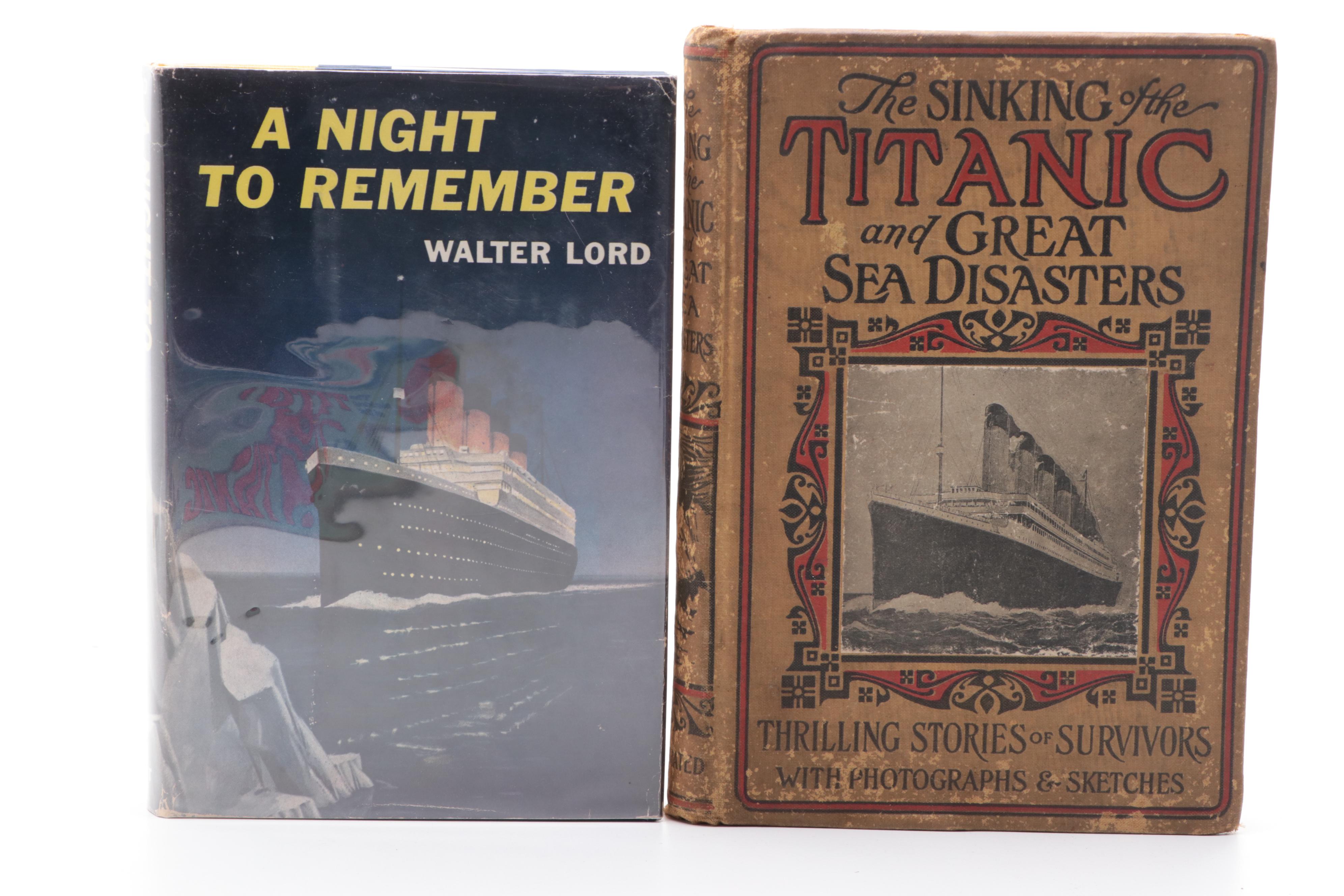"A Night to Remember" by Walter Lord with Titanic Board Game and More