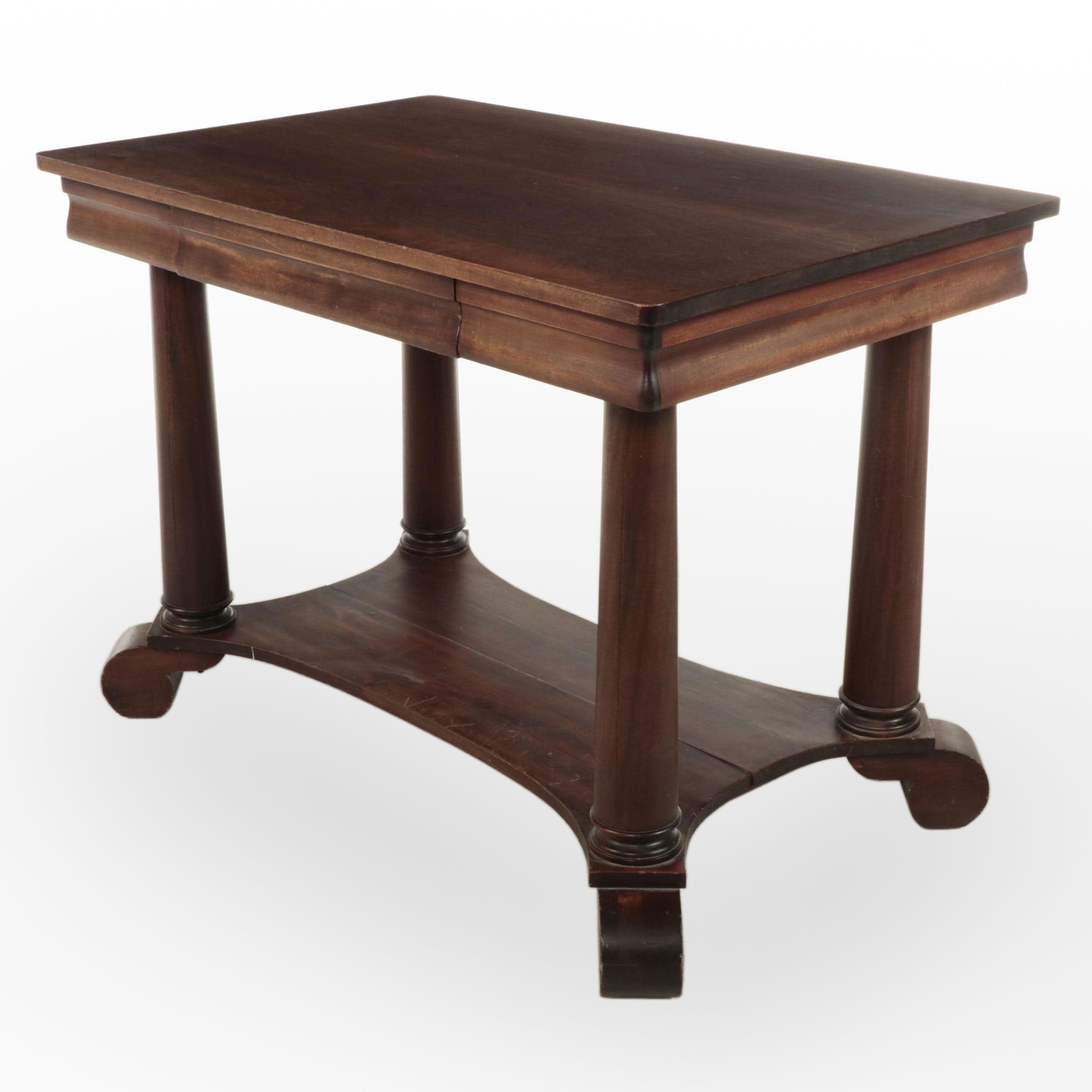 Joseph Deiterman Victorian Mahogany Library Table