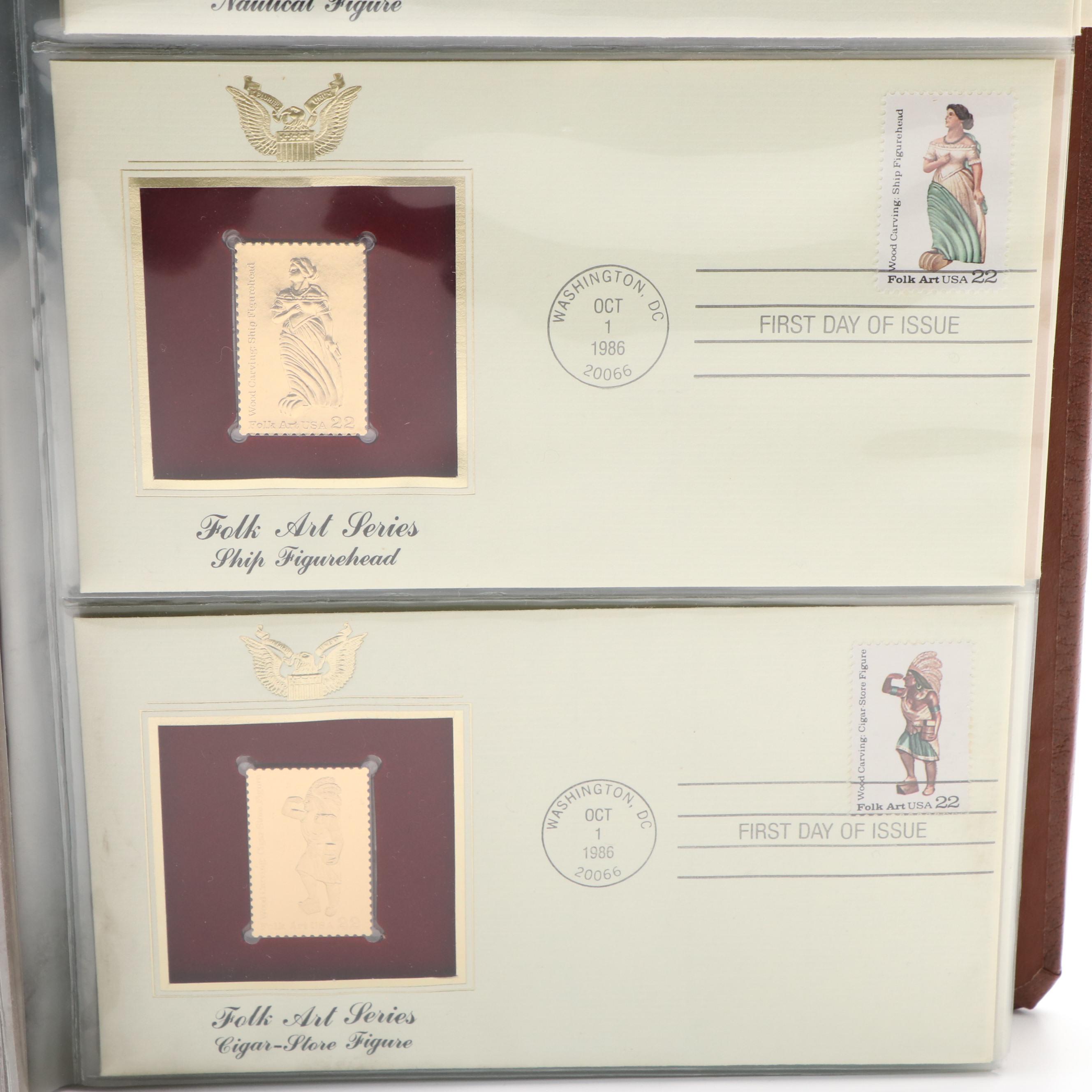 "Golden Replicas of United States Stamps"