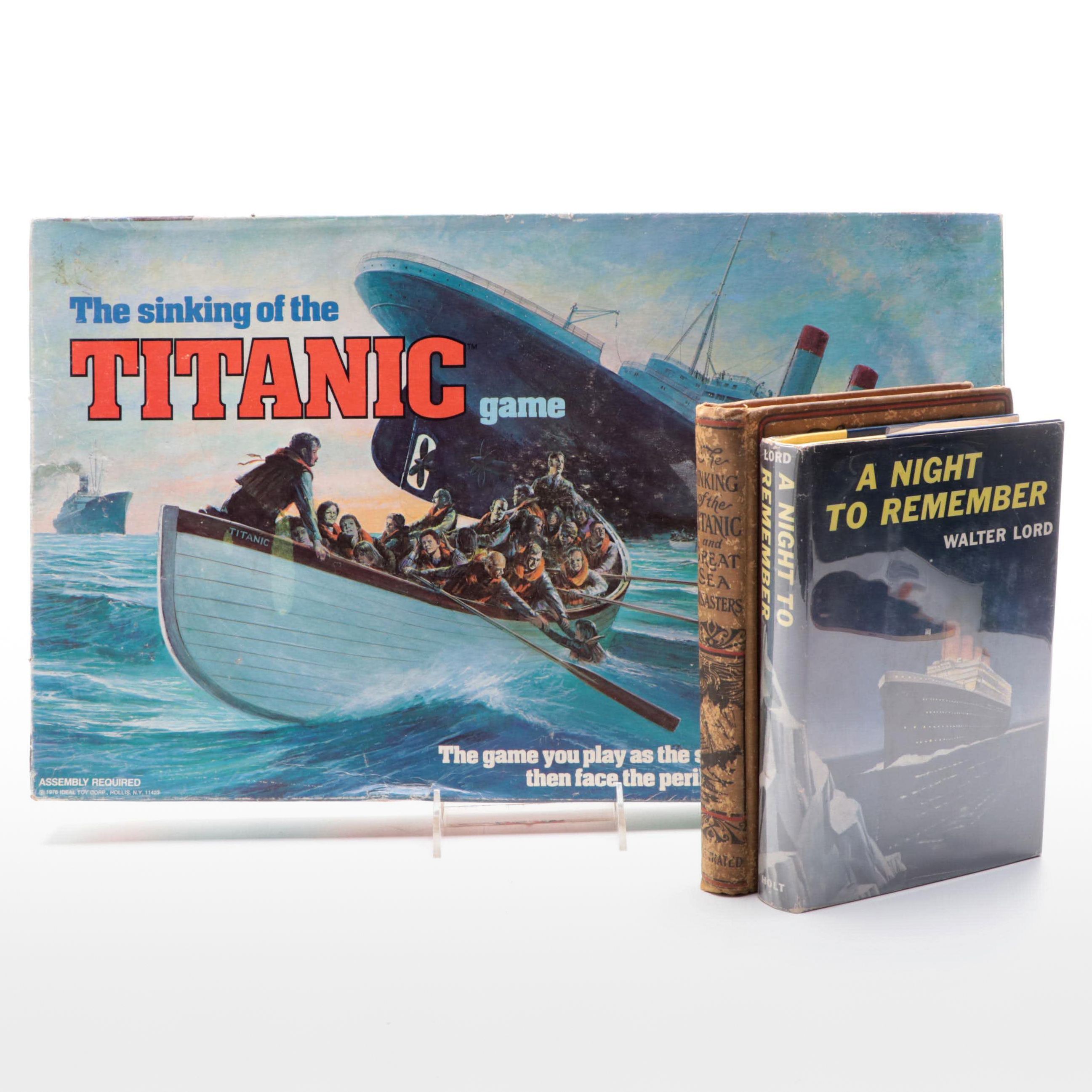 "A Night to Remember" by Walter Lord with Titanic Board Game and More