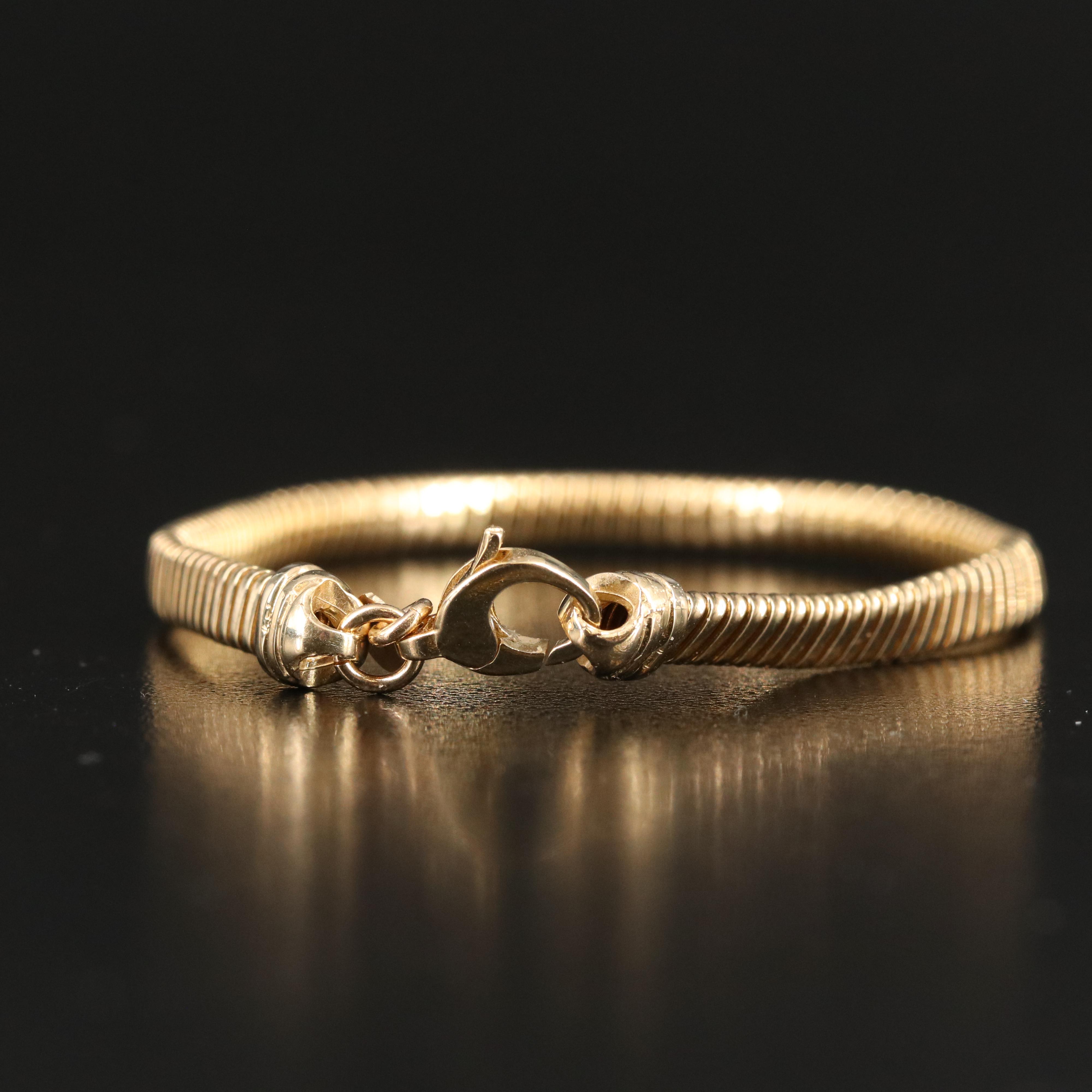 14K Tubogas Chain Bracelet