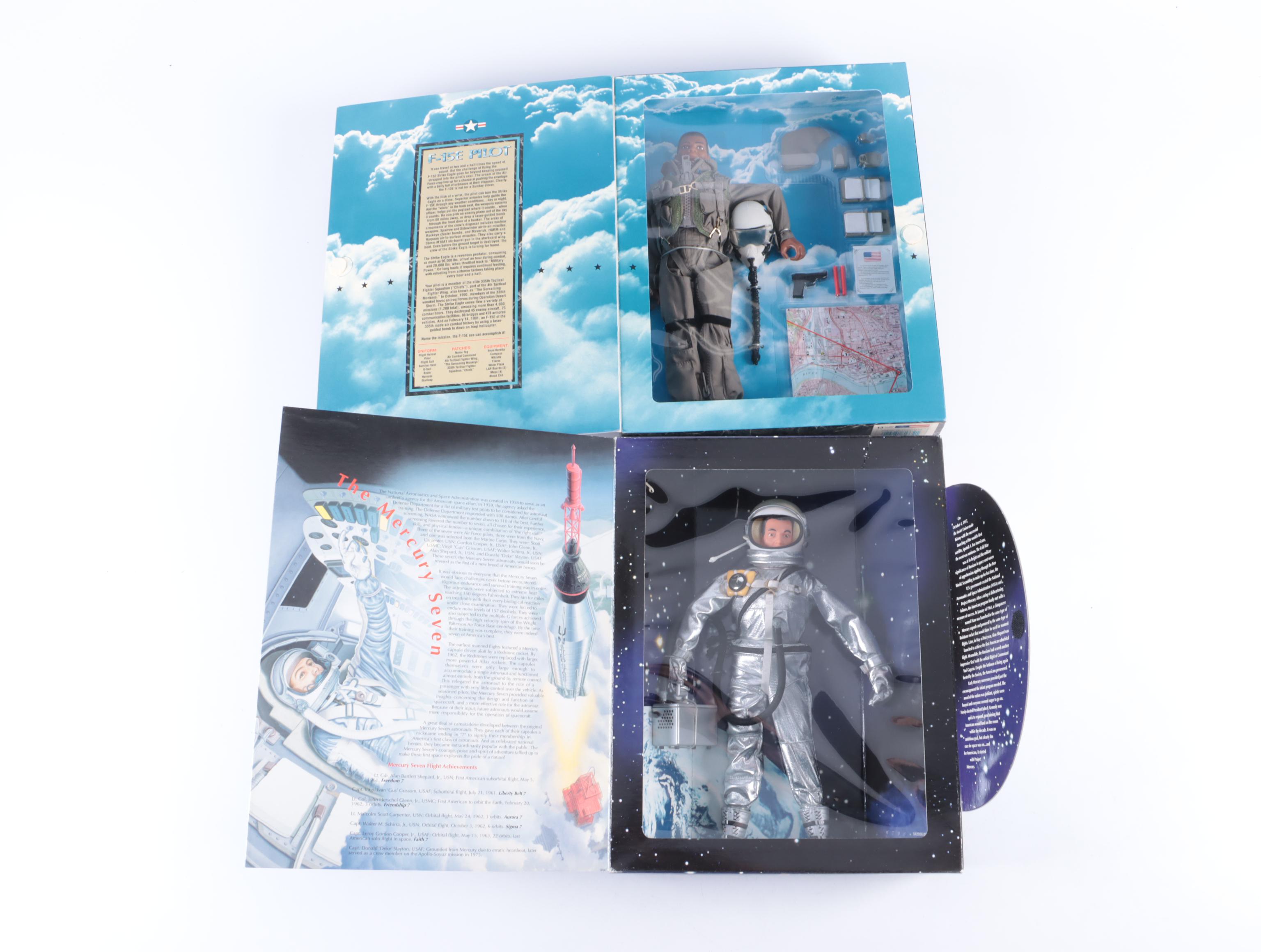 Sealed G.I. Joe Action Figures Featuring D-Day Salute, Mercury Astronaut, More