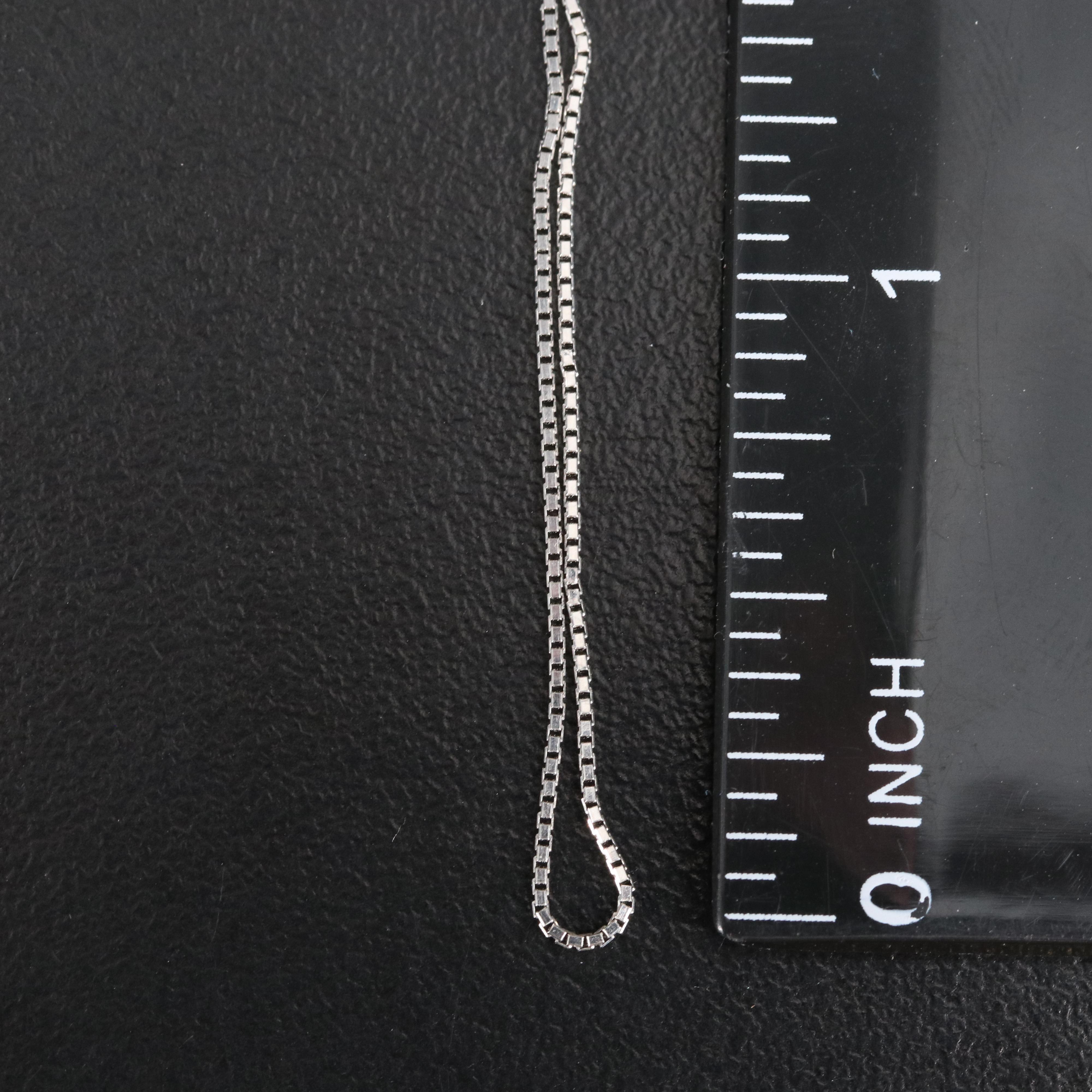 Platinum Box Chain Necklace