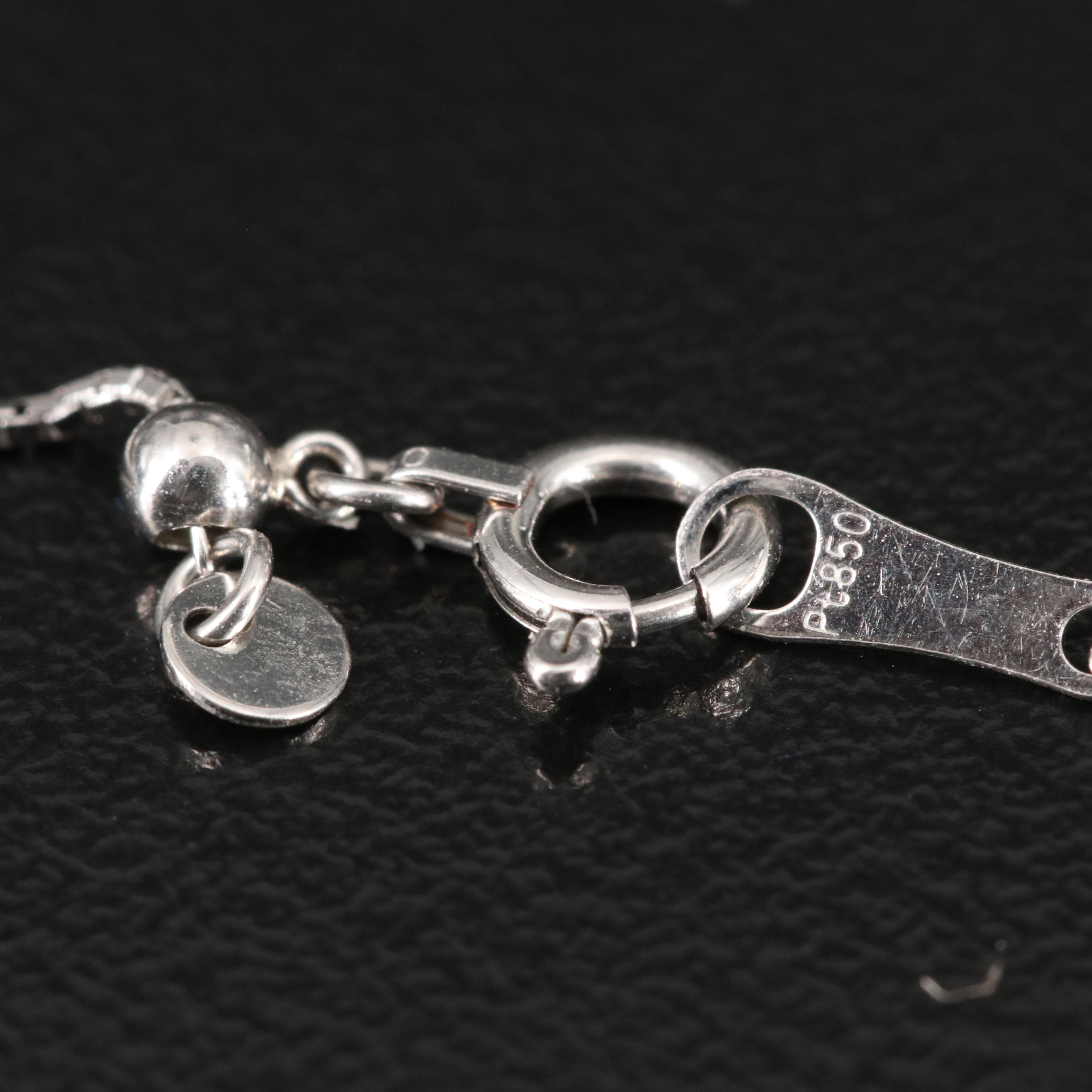 Platinum Box Chain Necklace