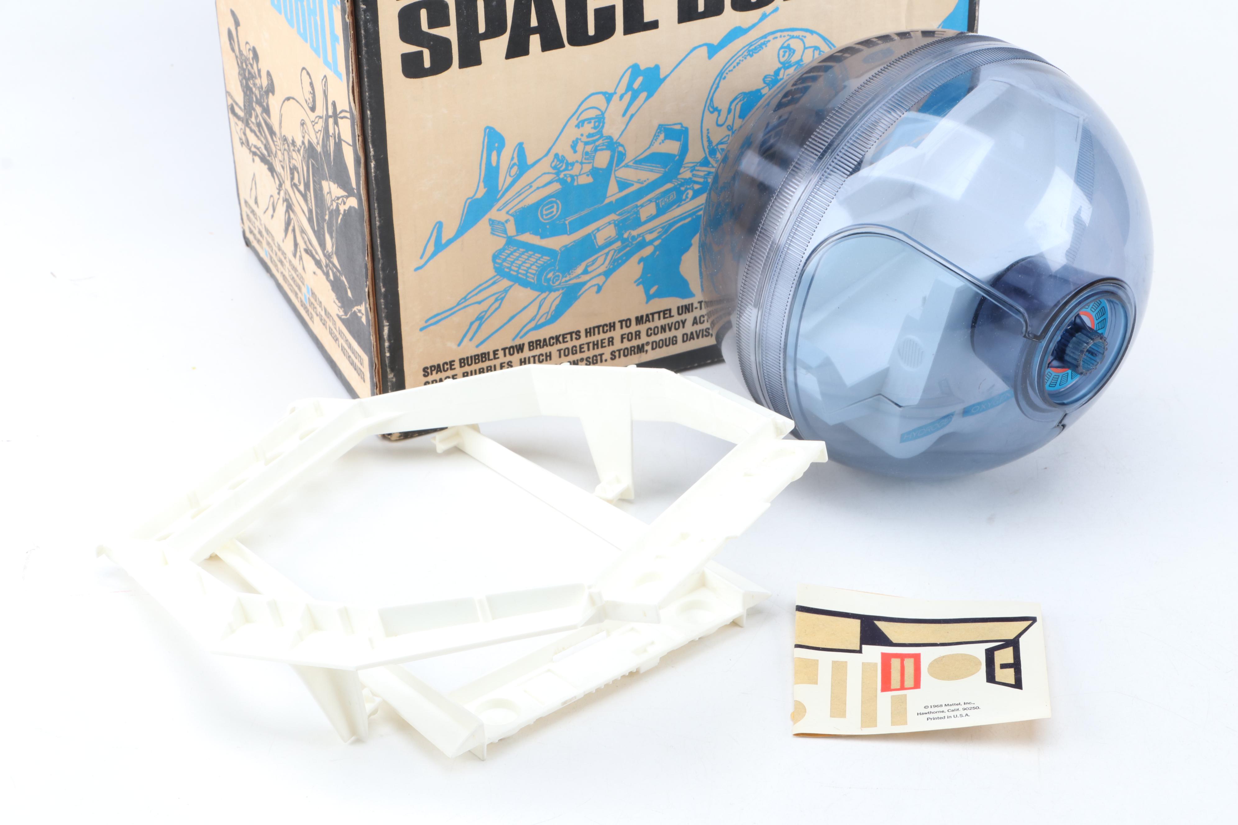 Mattel's Man In Space Action Figure, Space Bubble, and Uni-Tred Space Hauler
