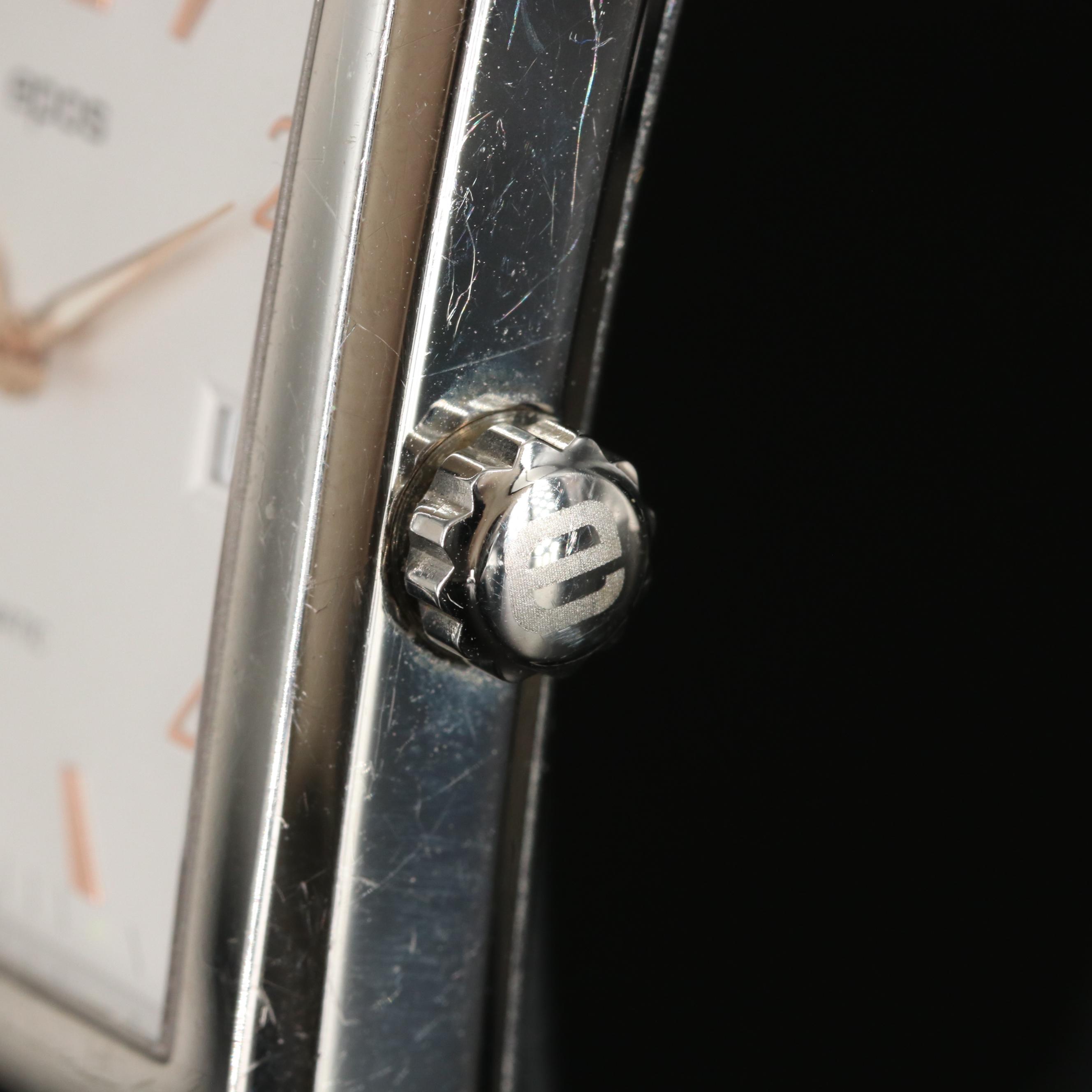 Epos Swiss-Made Square Automatic Stainless Steel Watch