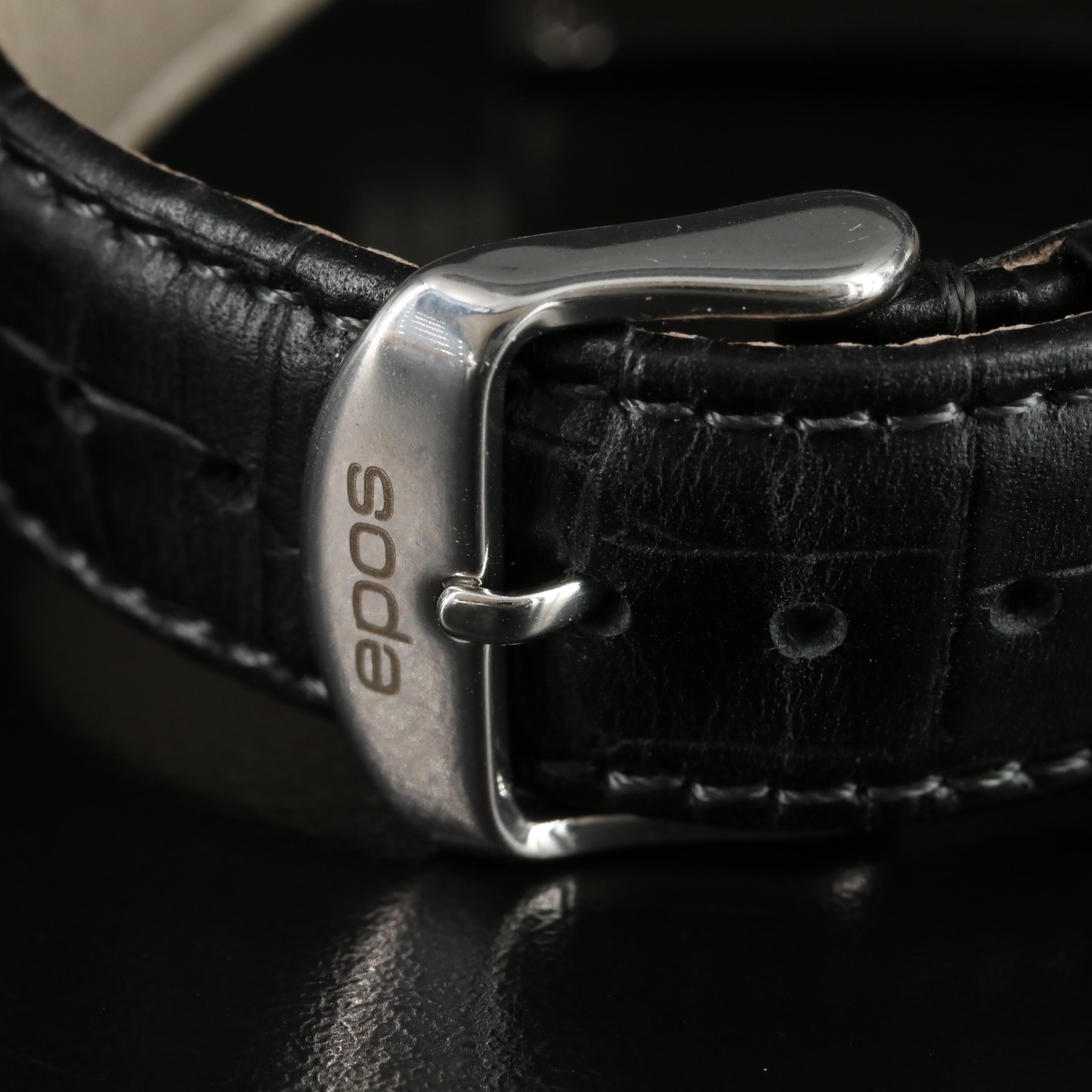 Epos Swiss-Made Square Automatic Stainless Steel Watch