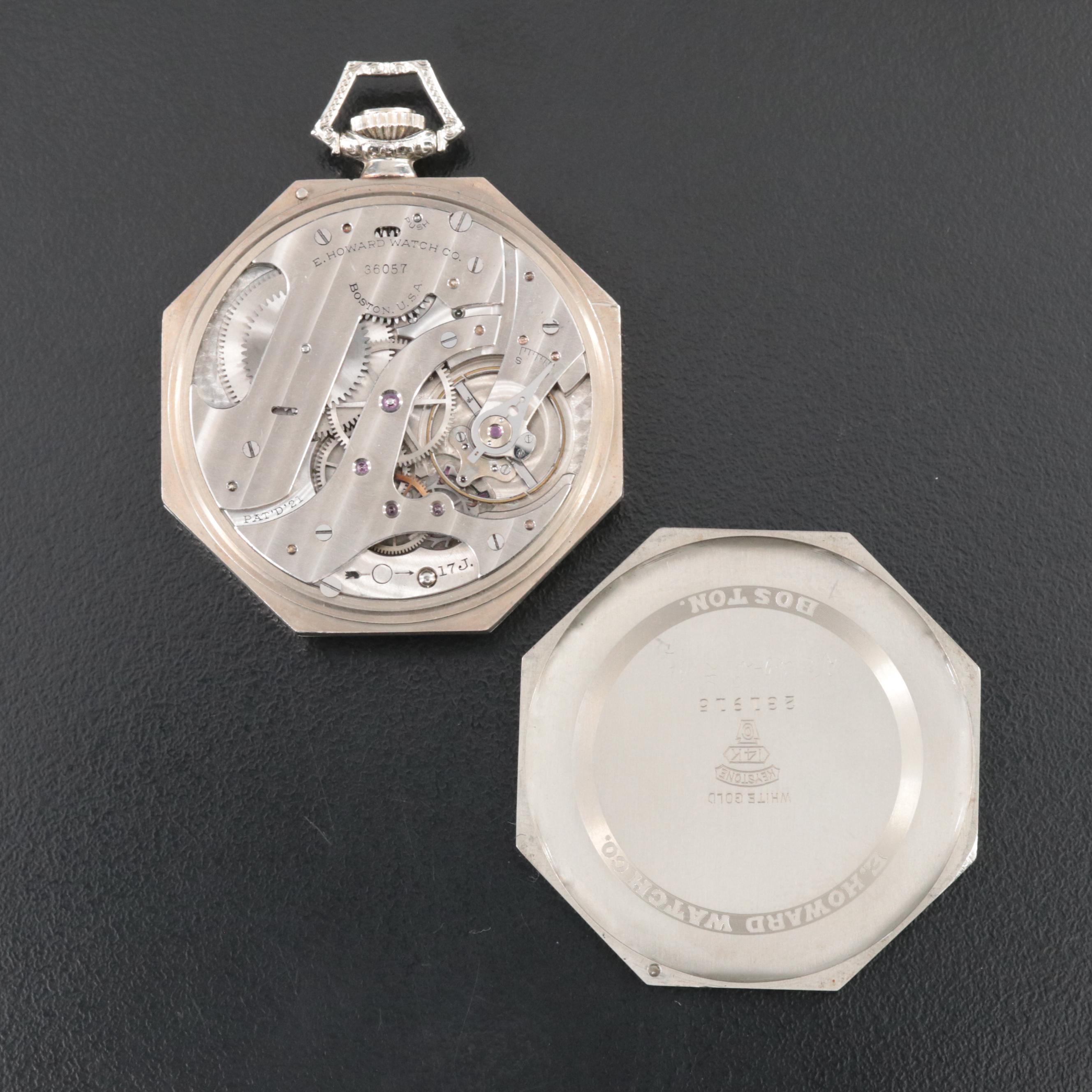 14K E. Howard Octagonal Pocket Watch