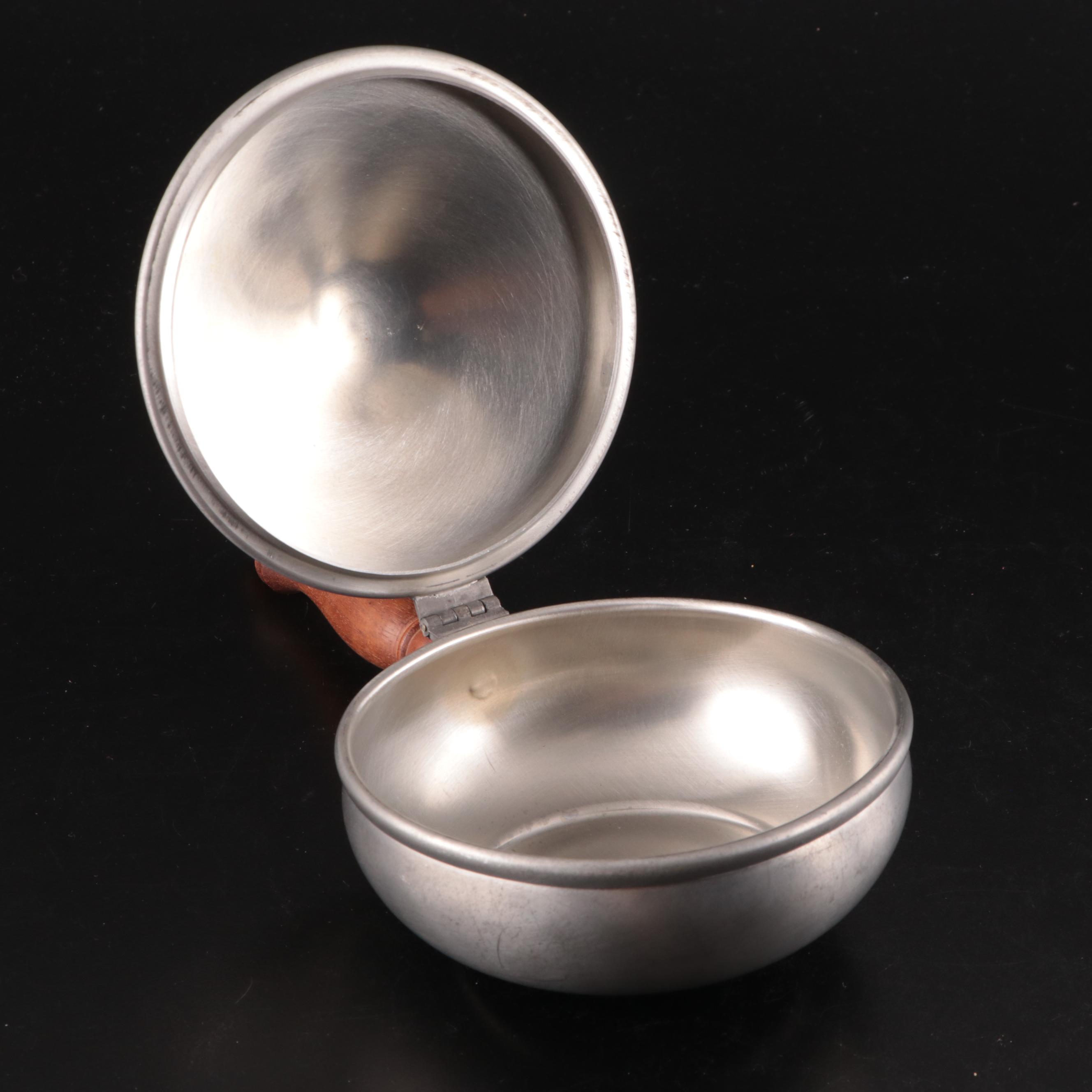 Candlestick Form Brass Table Lamp, Woodbury Pewter Porringer, and More