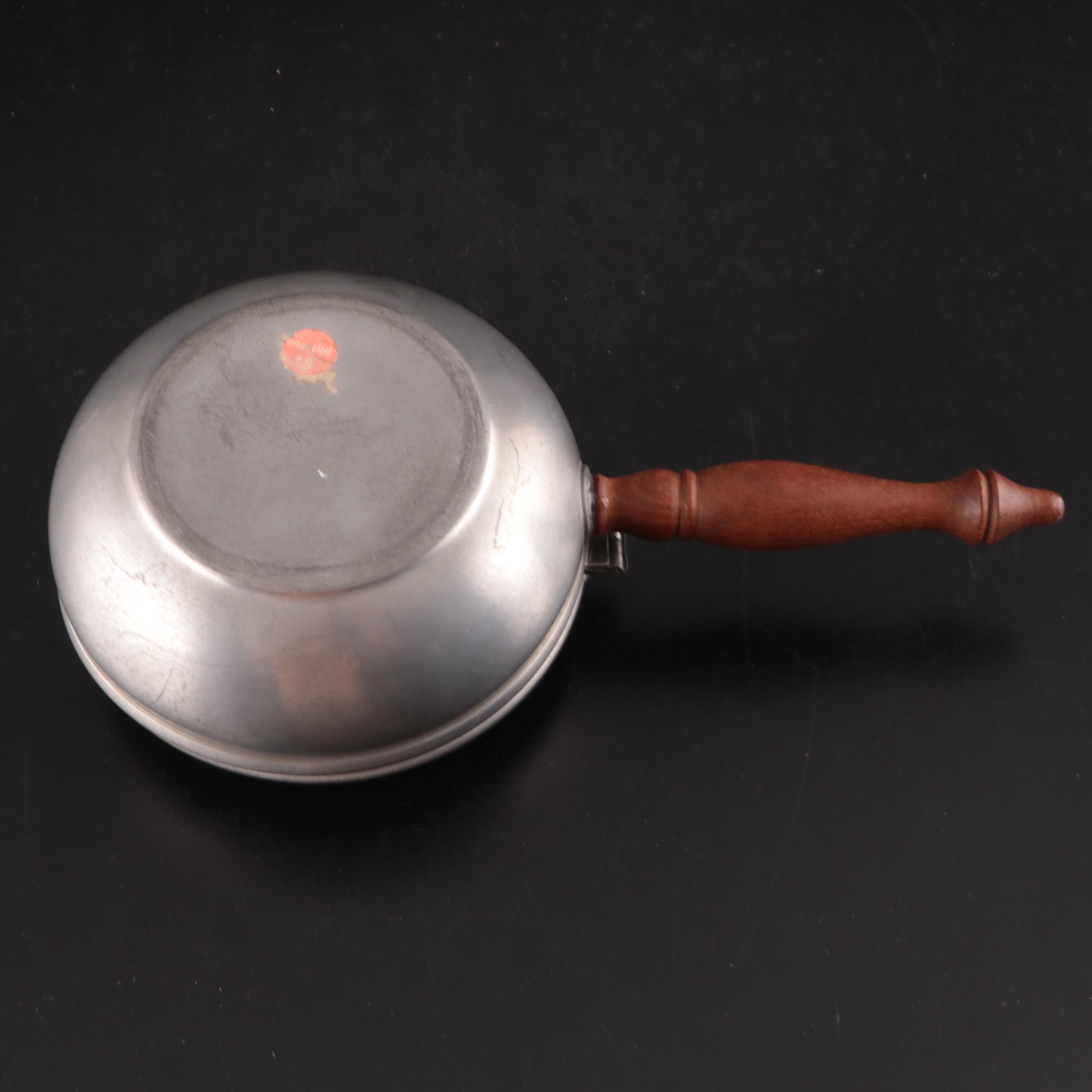 Candlestick Form Brass Table Lamp, Woodbury Pewter Porringer, and More