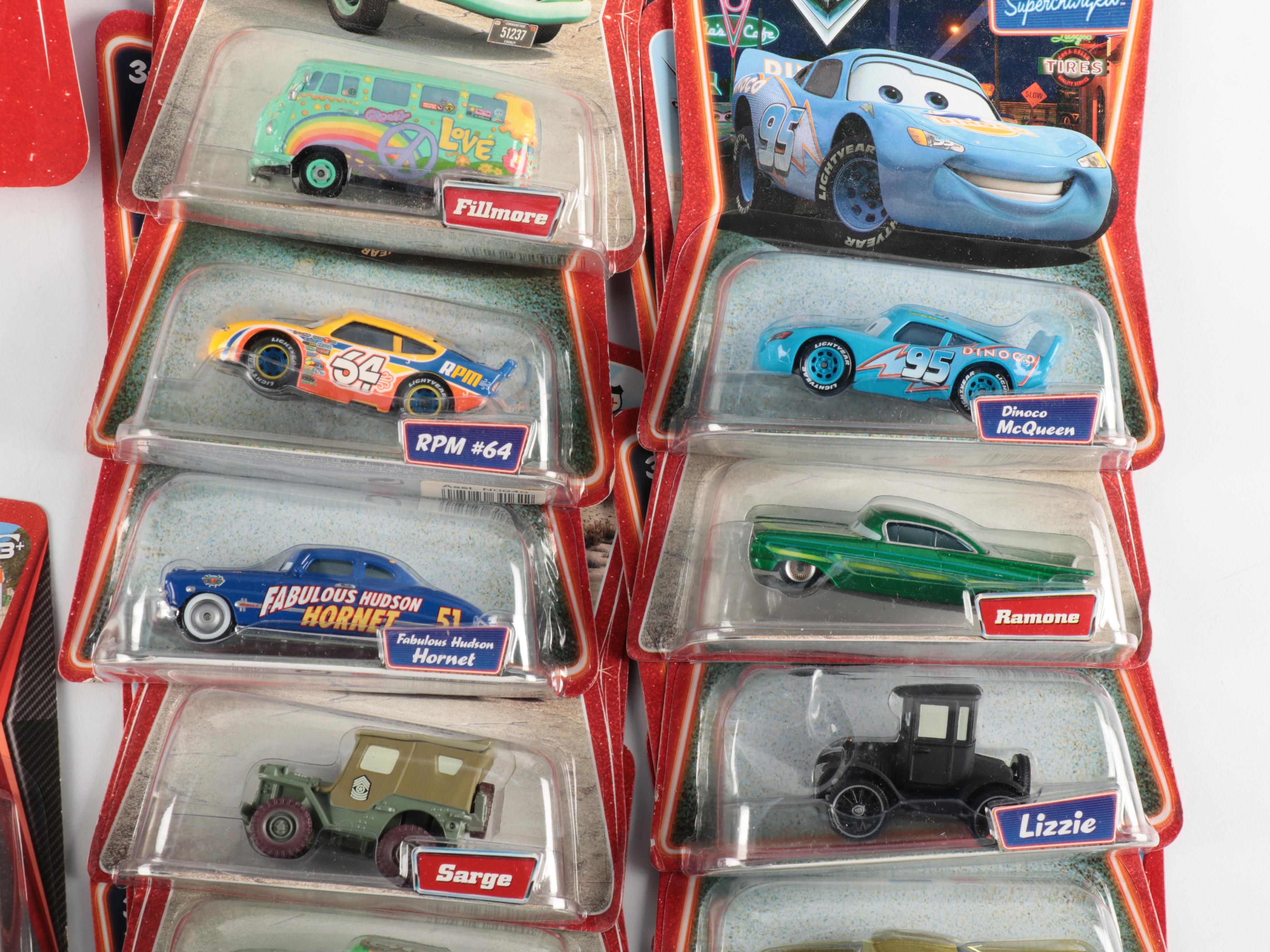 Disney Cars Lewis Hamilton, Carla Veloso, Lightning McQueen and More Toy Cars