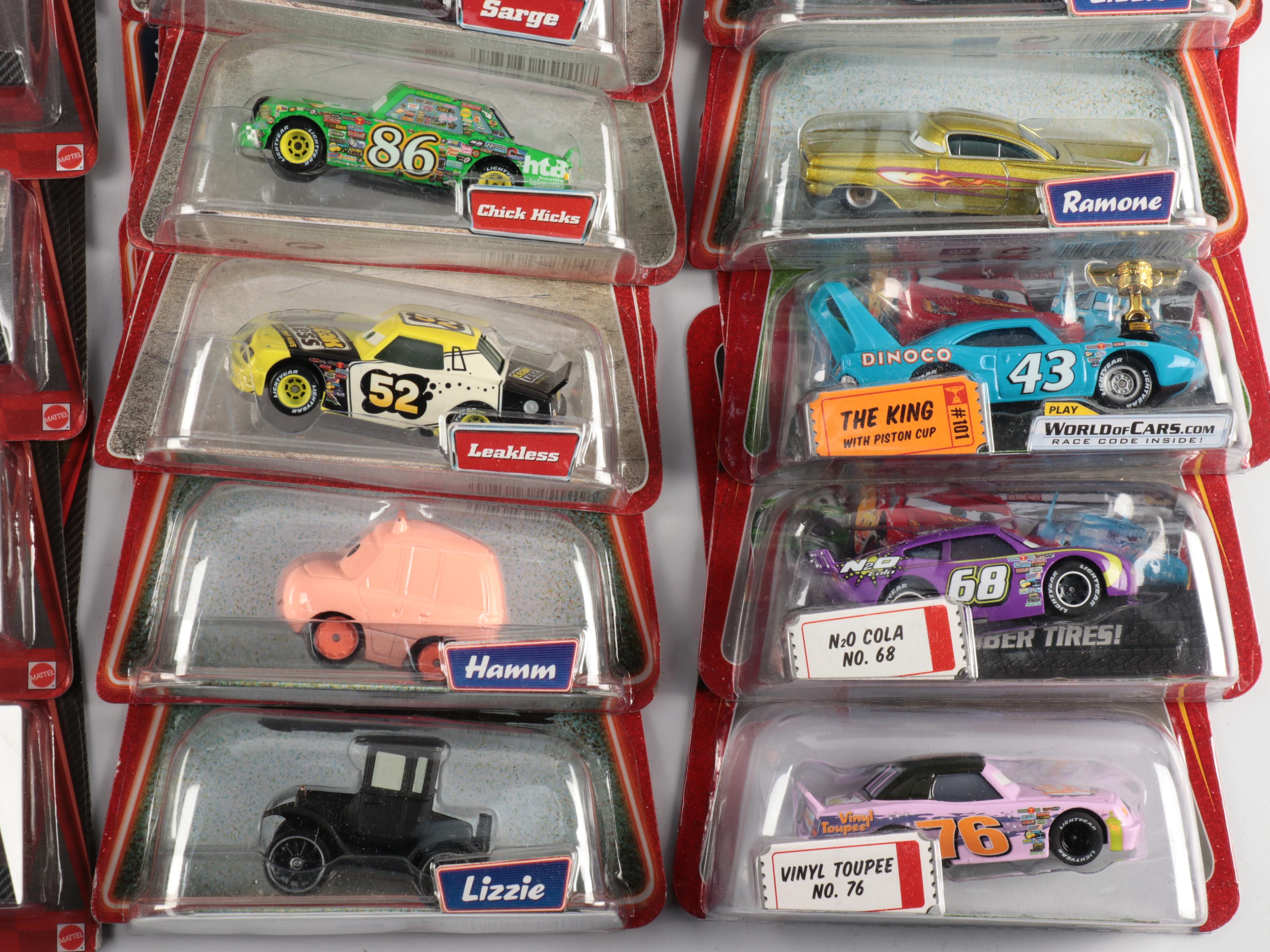 Disney Cars Lewis Hamilton, Carla Veloso, Lightning McQueen and More Toy Cars