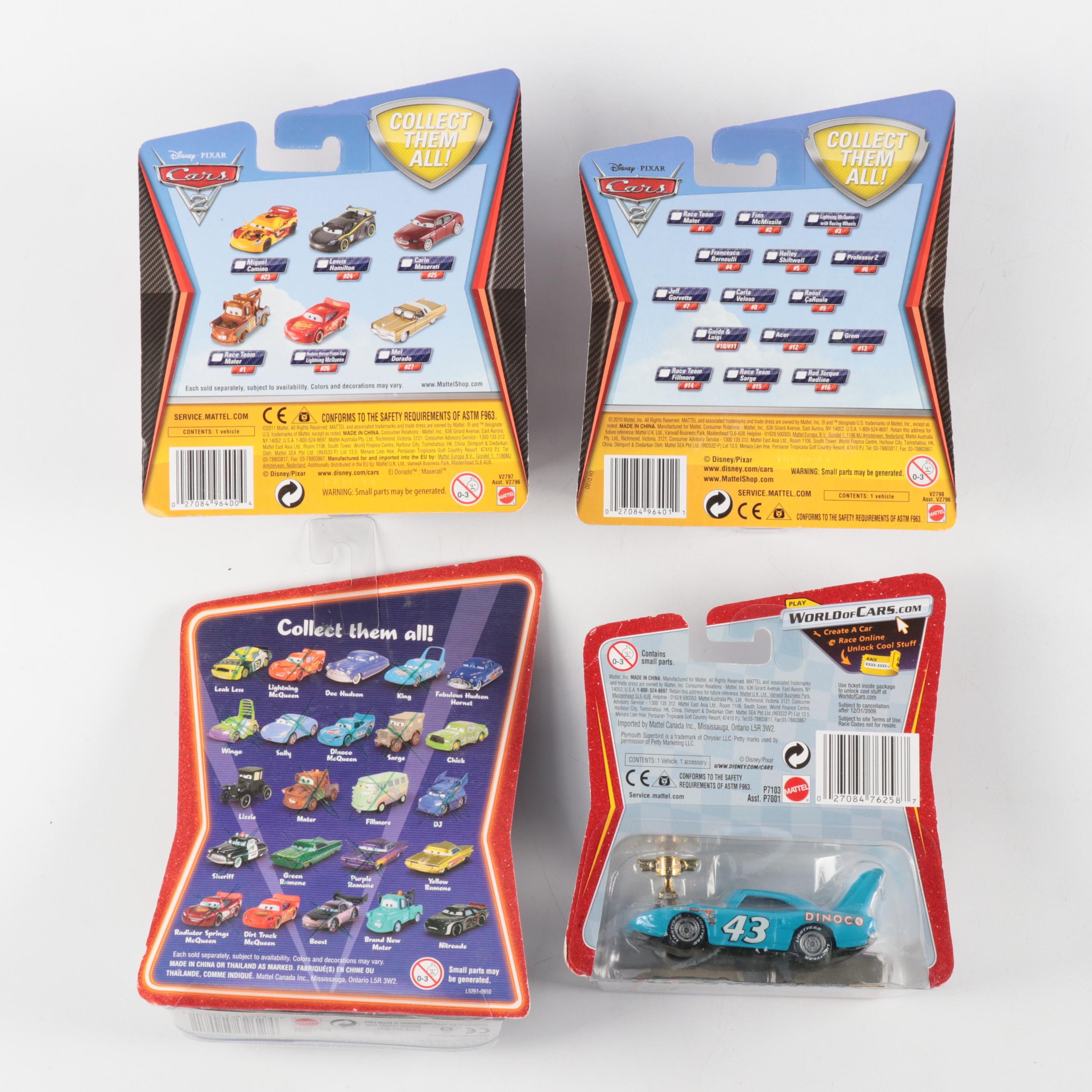 Disney Cars Lewis Hamilton, Carla Veloso, Lightning McQueen and More Toy Cars