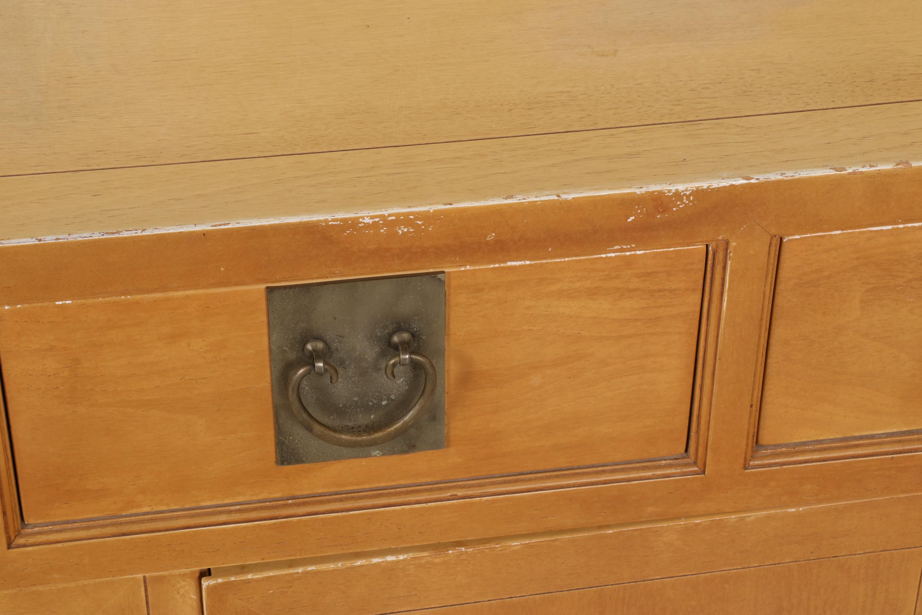 Baker Furniture "Far East Collection" Blonde Hardwood Sideboard, 1960s